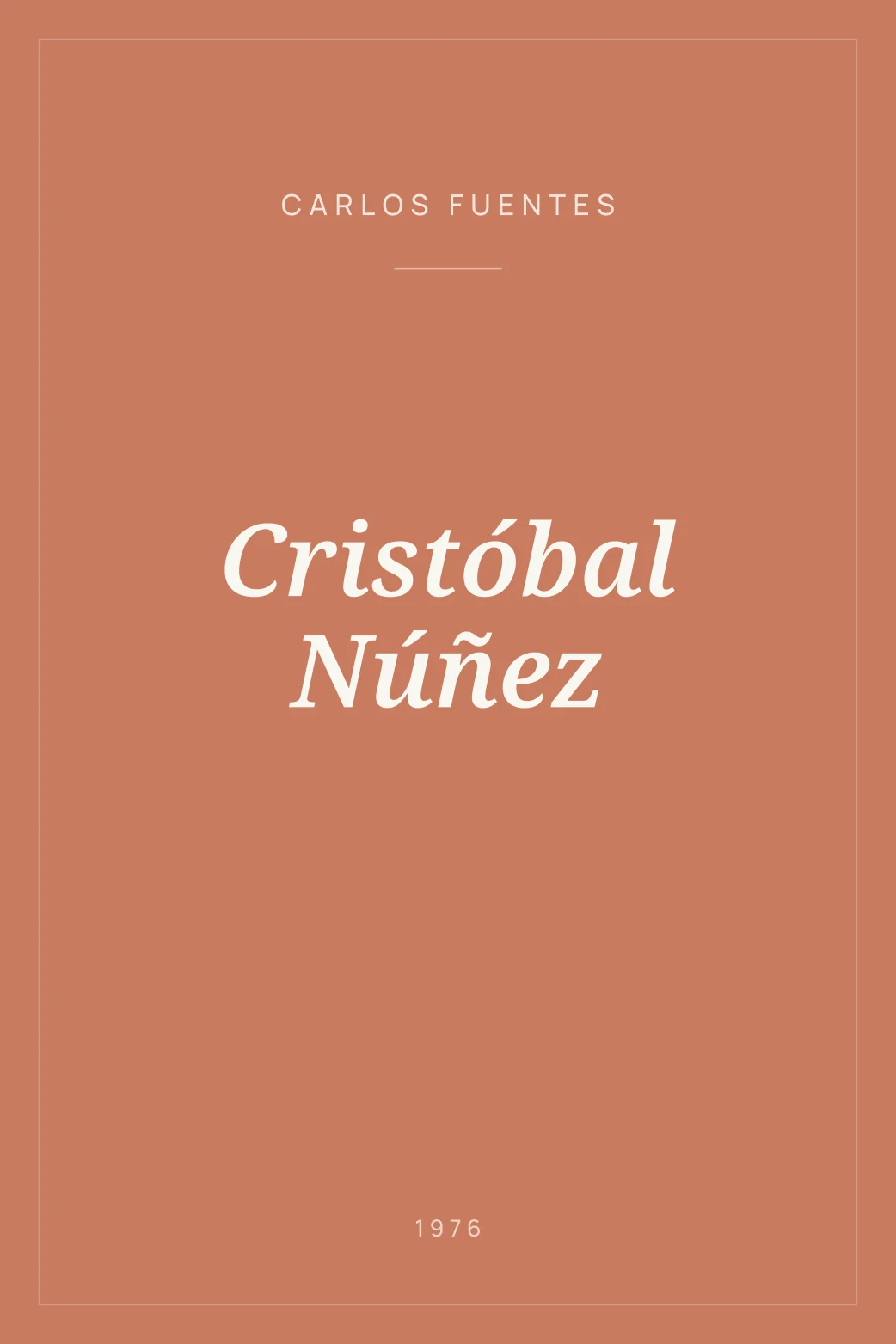 Portada de Cristóbal Núñez