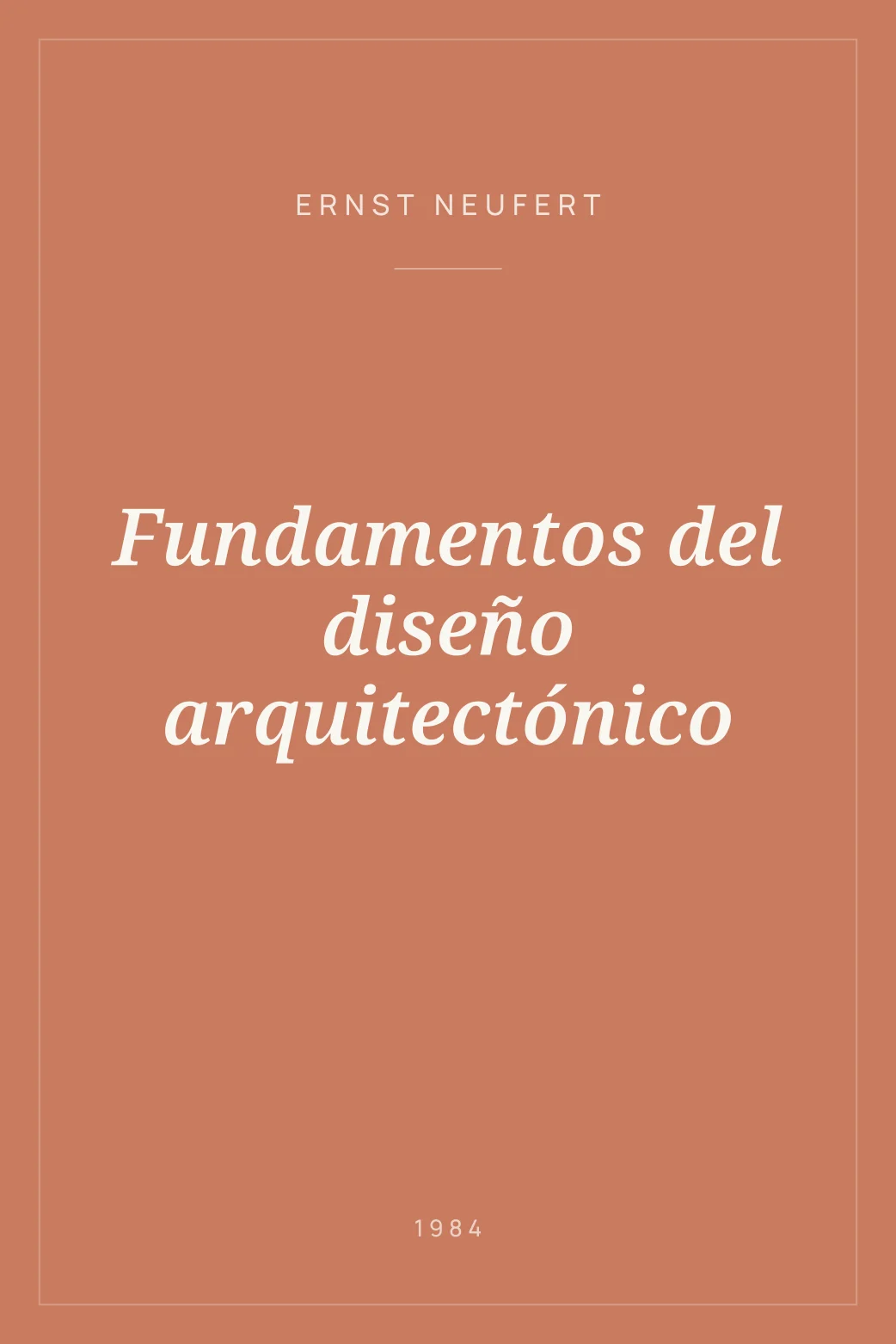 Portada de Fundamentos del diseño arquitectónico