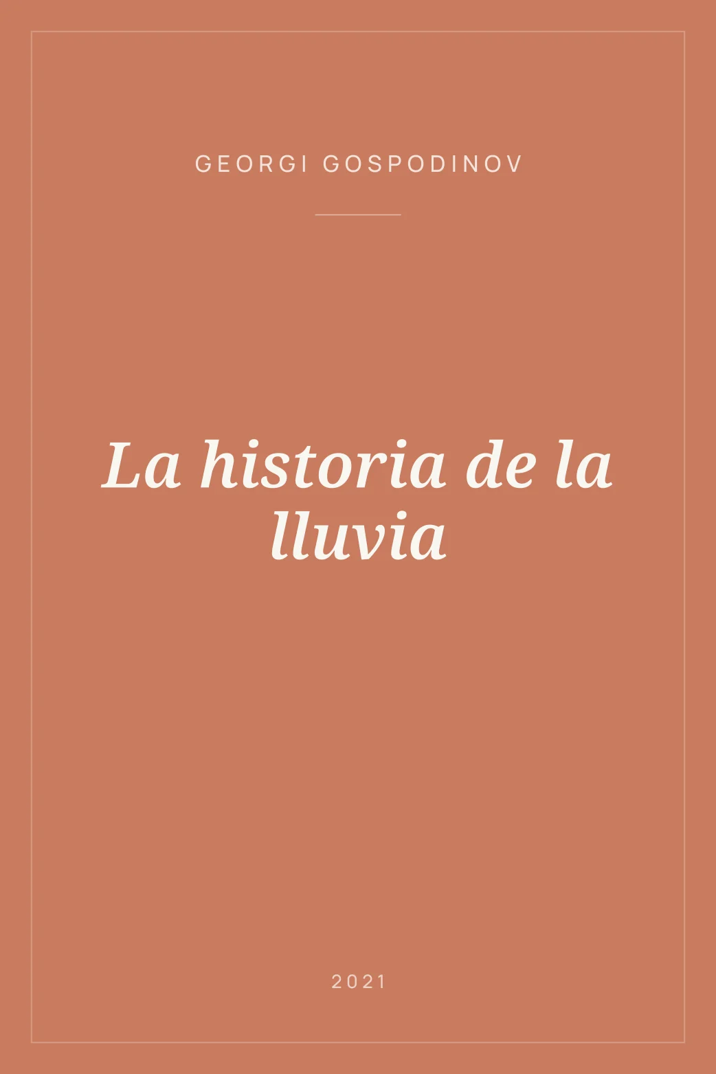 Portada de La historia de la lluvia