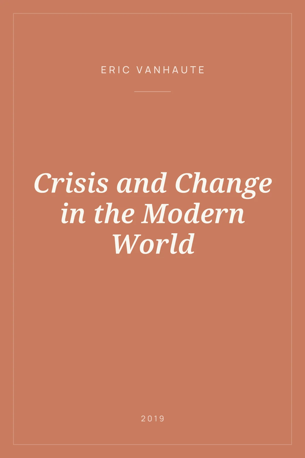 Portada de Crisis and Change in the Modern World