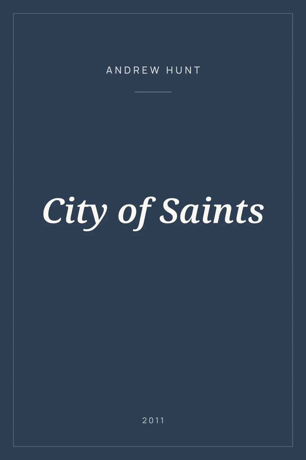 Portada de City of Saints