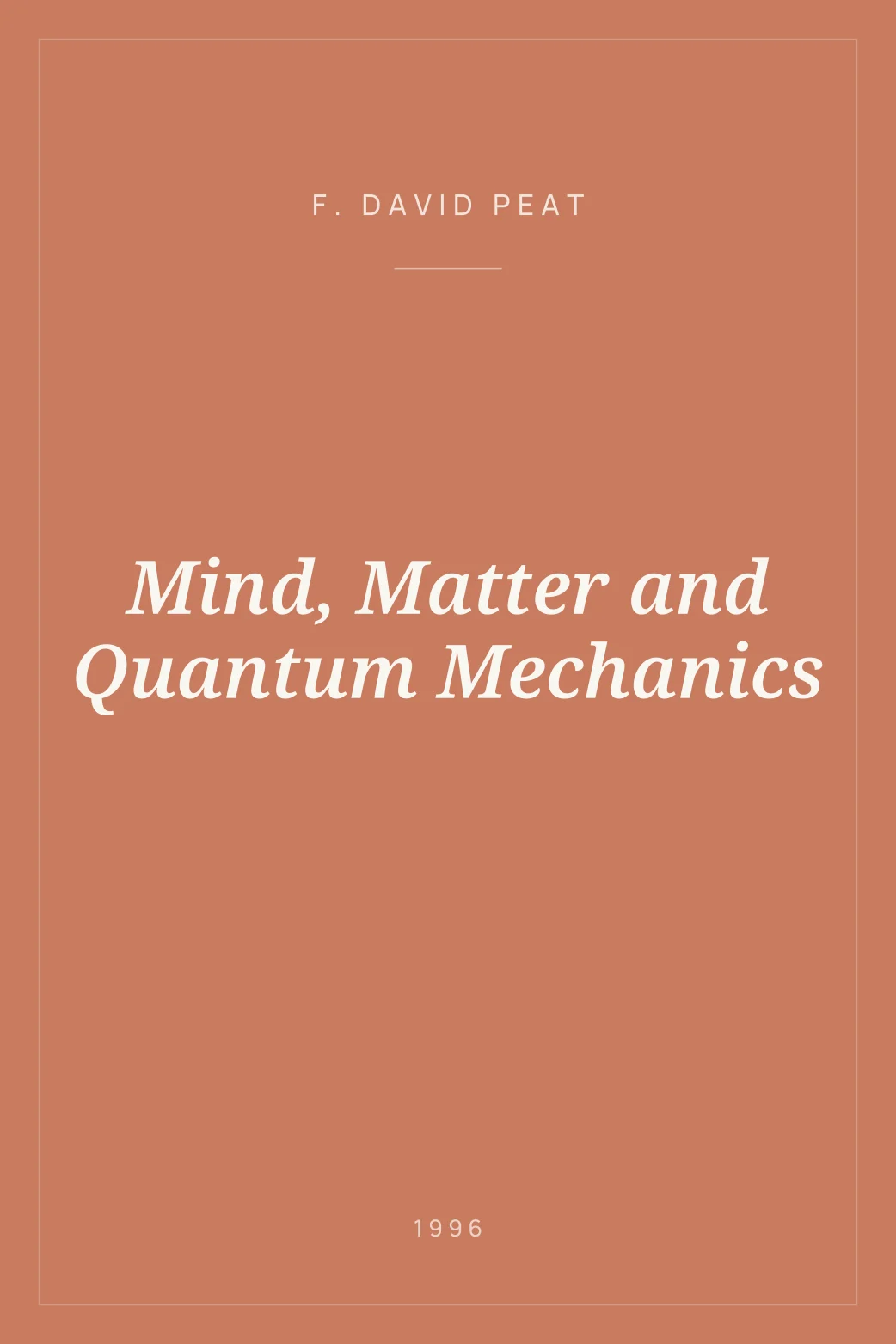 Portada de Mind, Matter and Quantum Mechanics