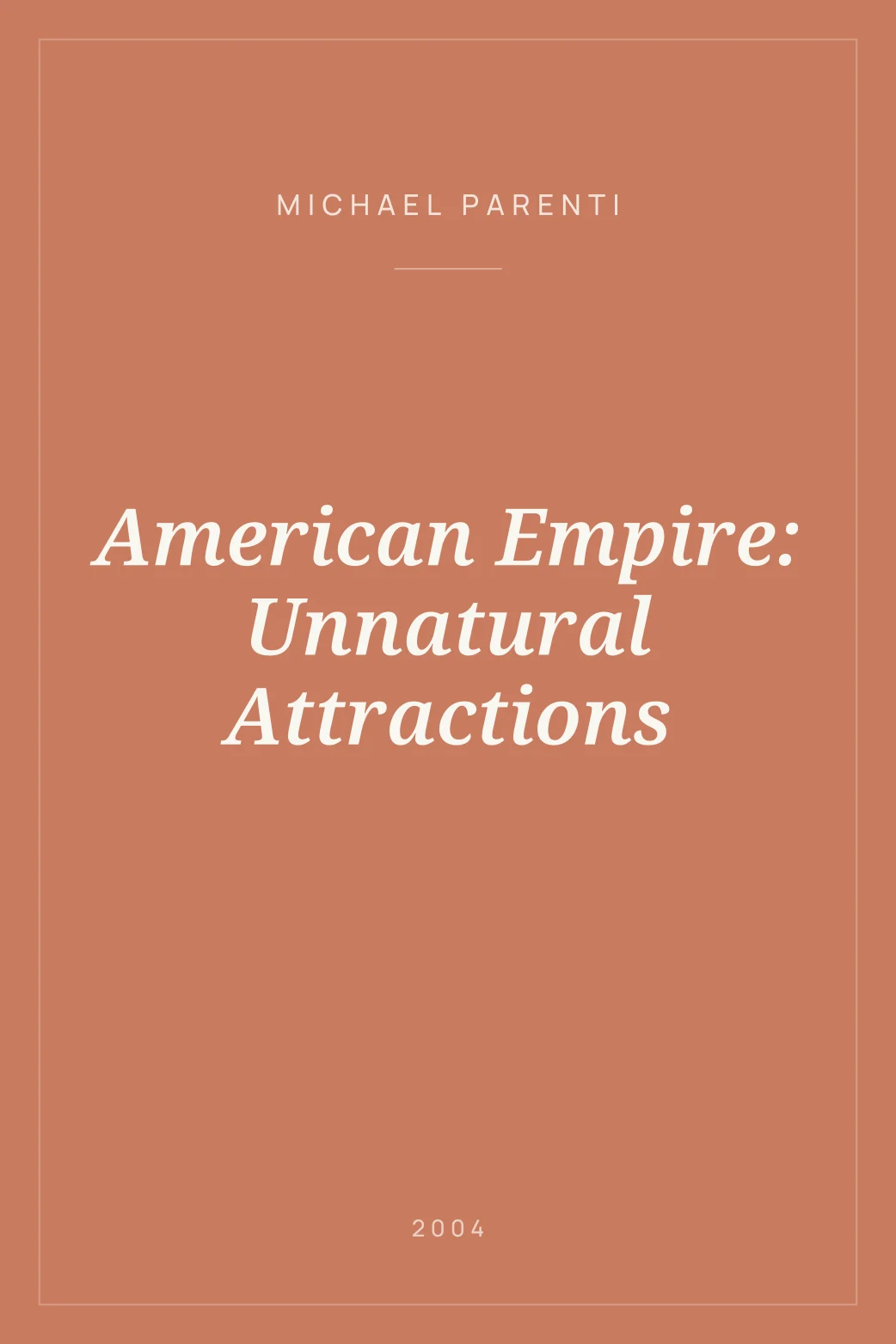 Portada de American Empire: Unnatural Attractions