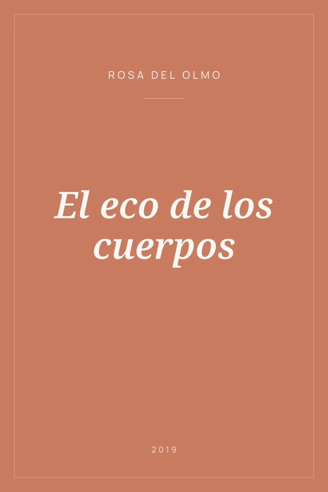 Portada de El eco de los cuerpos