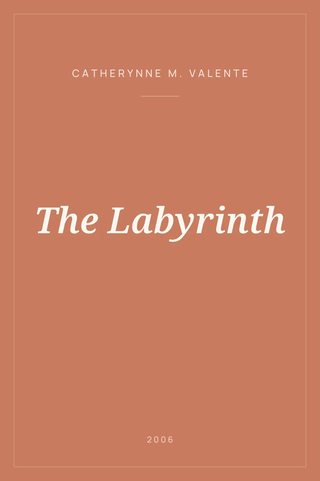 Portada de The Labyrinth