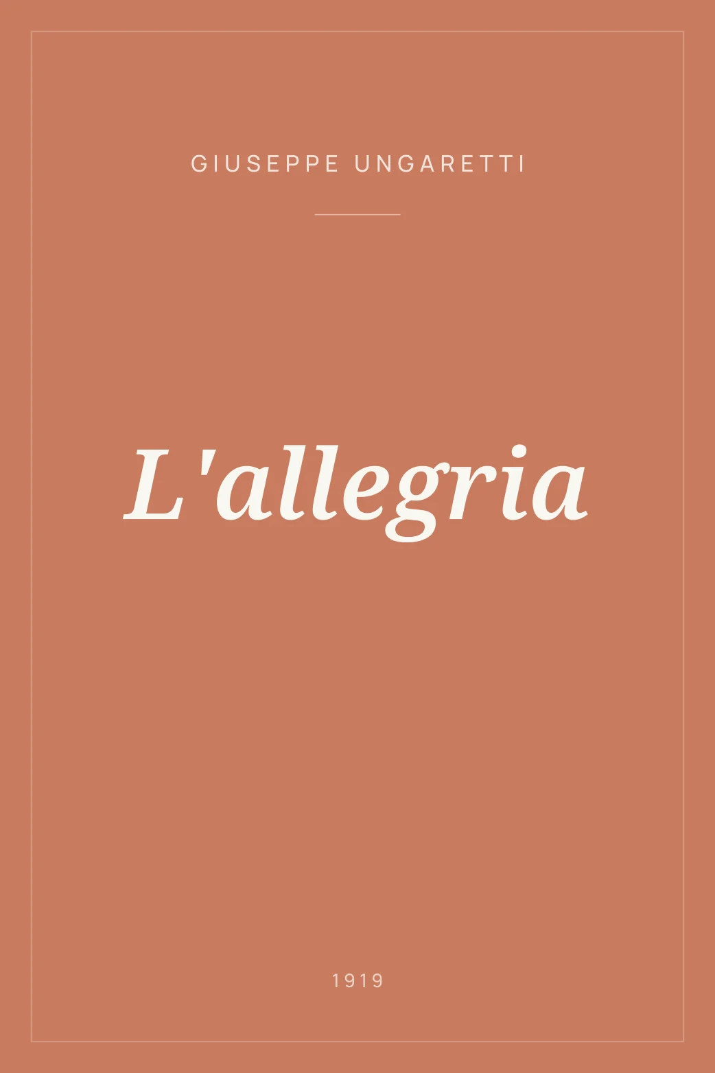 Portada de L'allegria