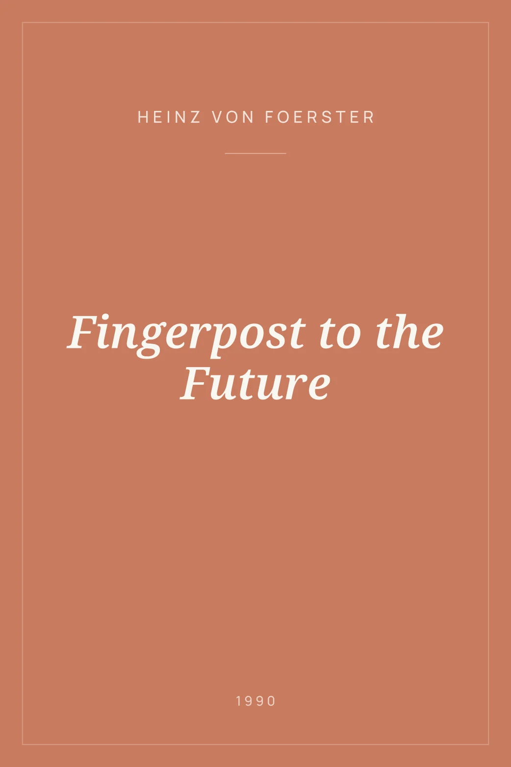 Portada de Fingerpost to the Future
