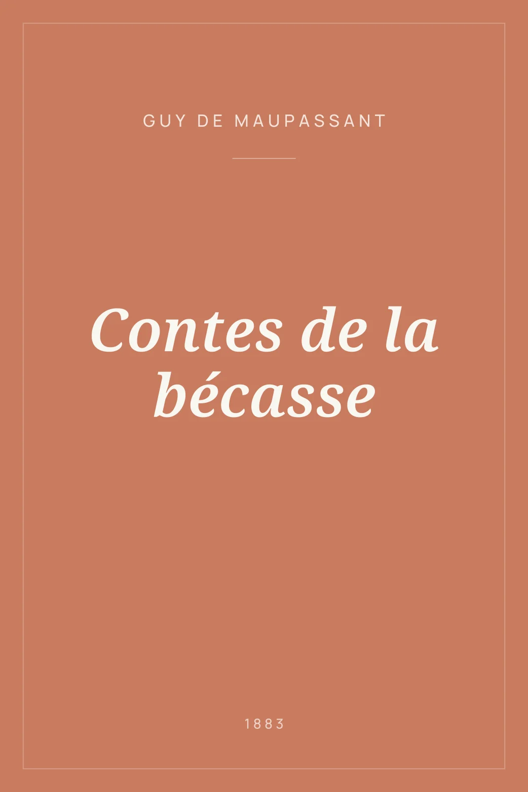 Portada de Contes de la bécasse