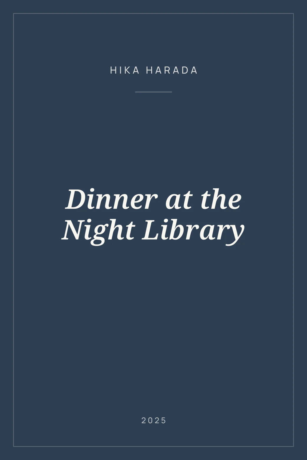 Portada de Dinner at the Night Library