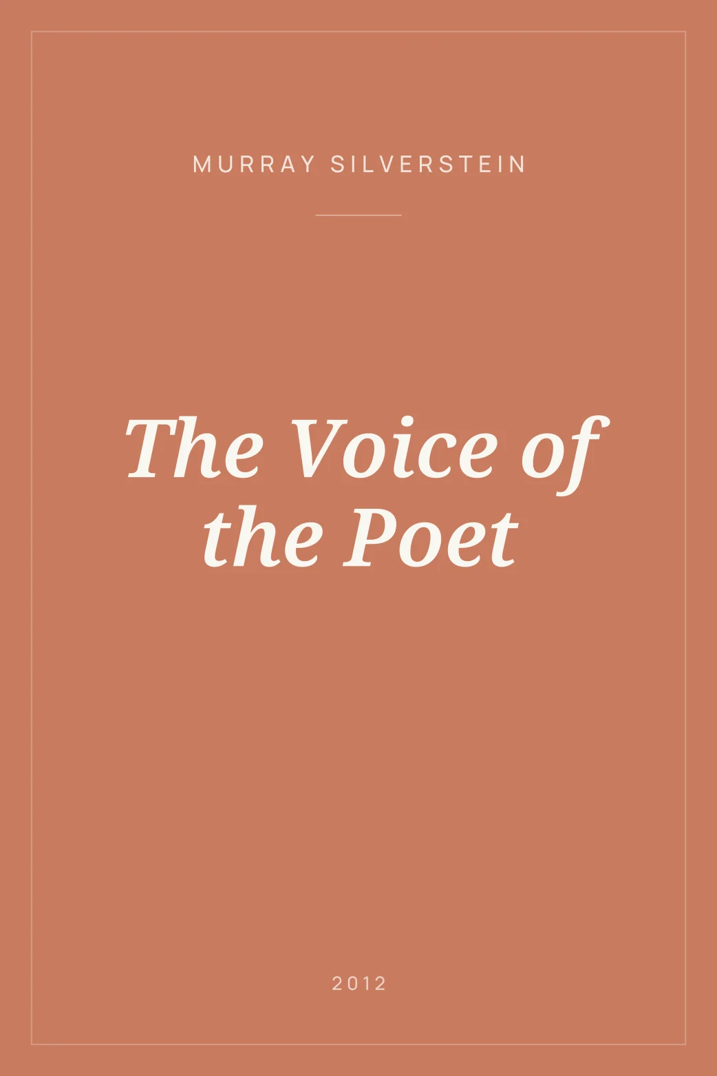 Portada de The Voice of the Poet