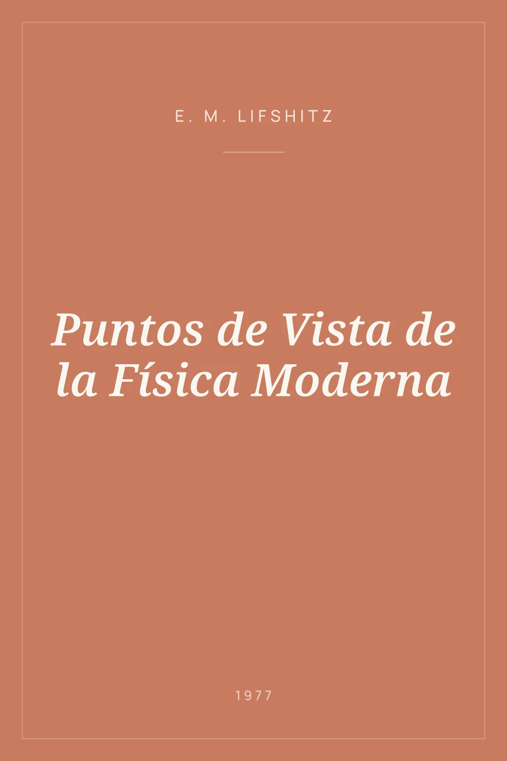 Portada de Puntos de Vista de la Física Moderna