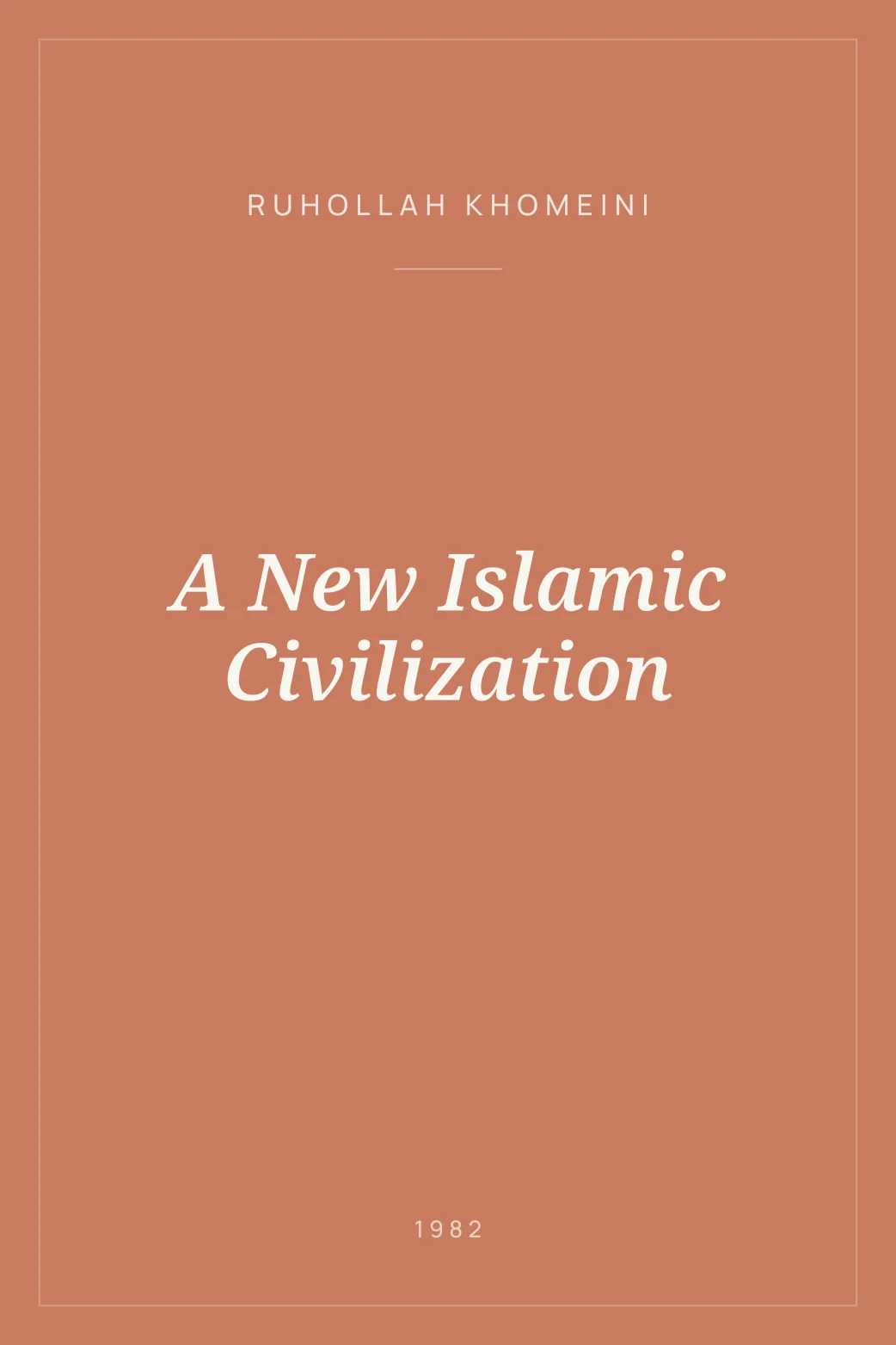Portada de A New Islamic Civilization