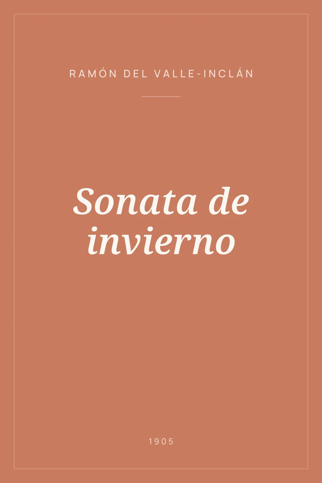 Portada de Sonata de invierno