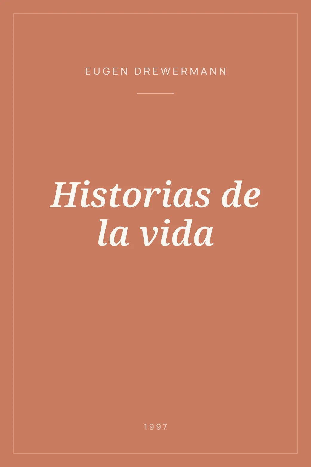 Portada de Historias de la vida