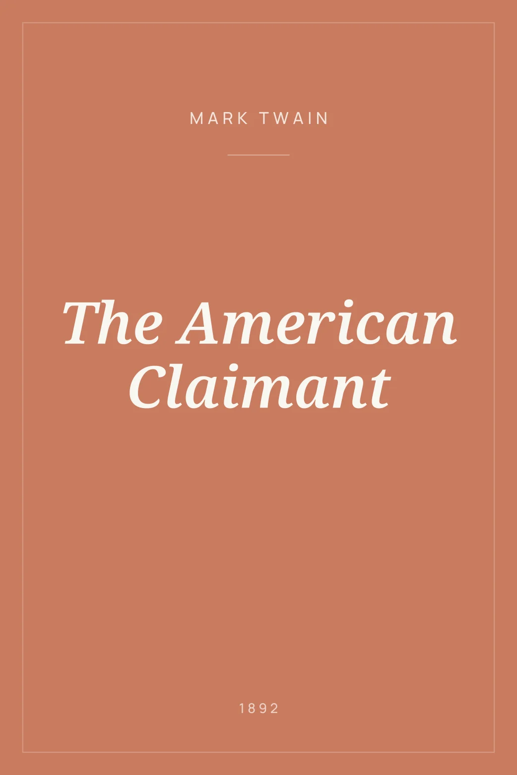 Portada de The American Claimant