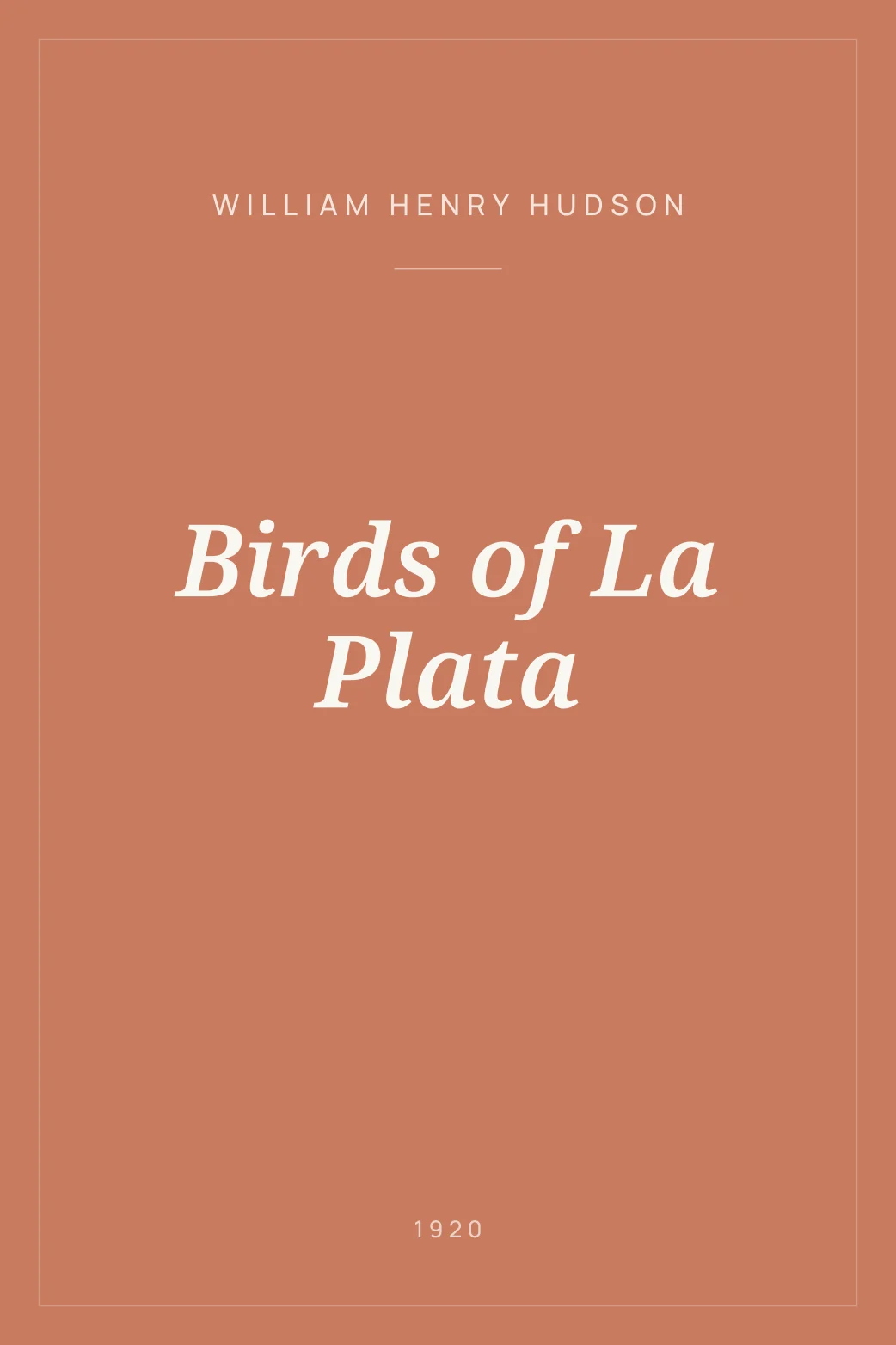 Portada de Birds of La Plata