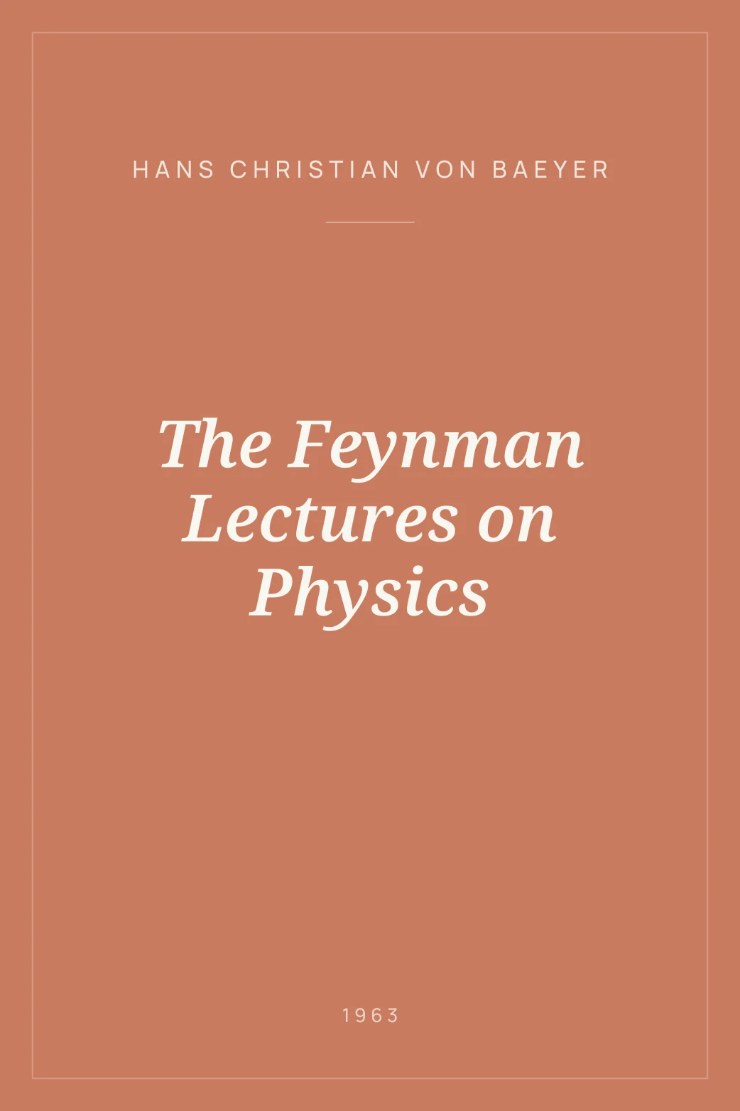 Portada de The Feynman Lectures on Physics