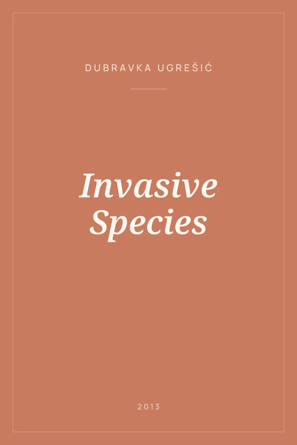 Portada de Invasive Species