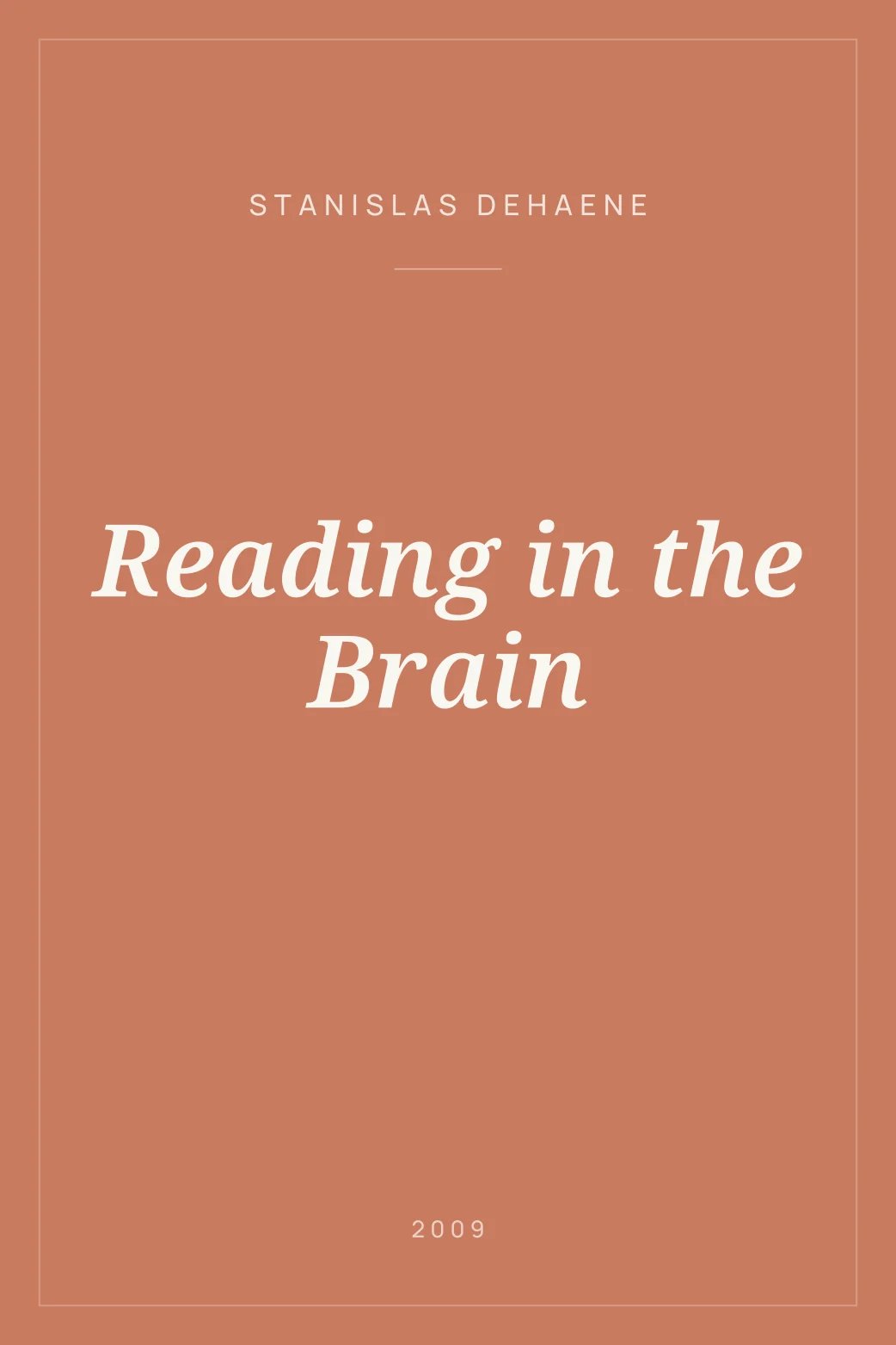 Portada de Reading in the Brain