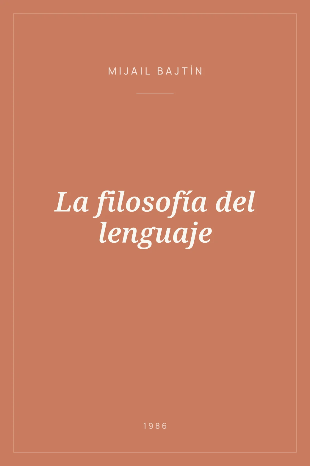 Portada de La filosofía del lenguaje