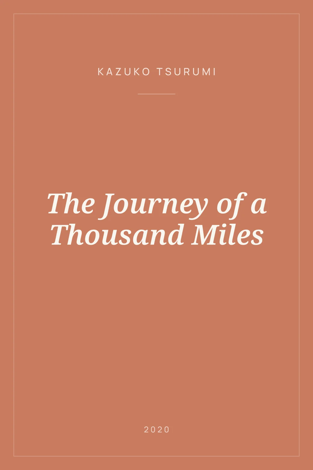 Portada de The Journey of a Thousand Miles