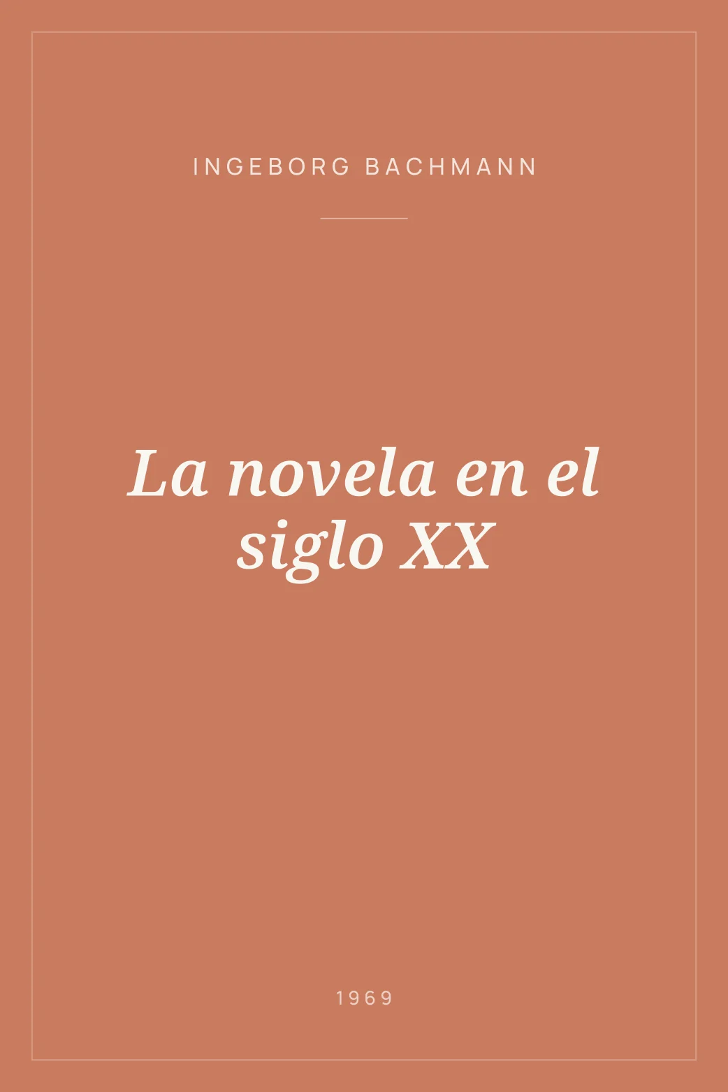 Portada de La novela en el siglo XX