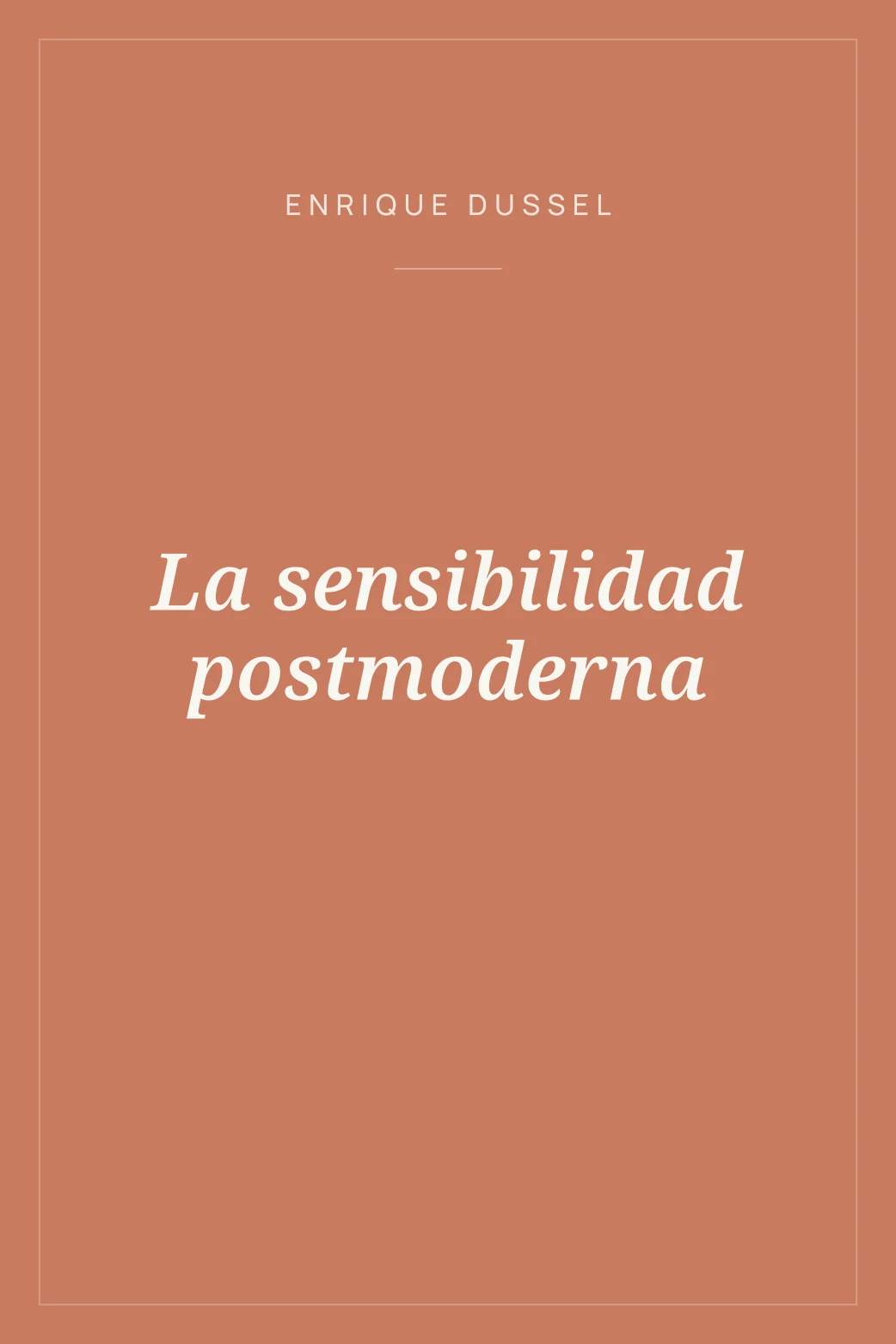 Portada de La sensibilidad postmoderna