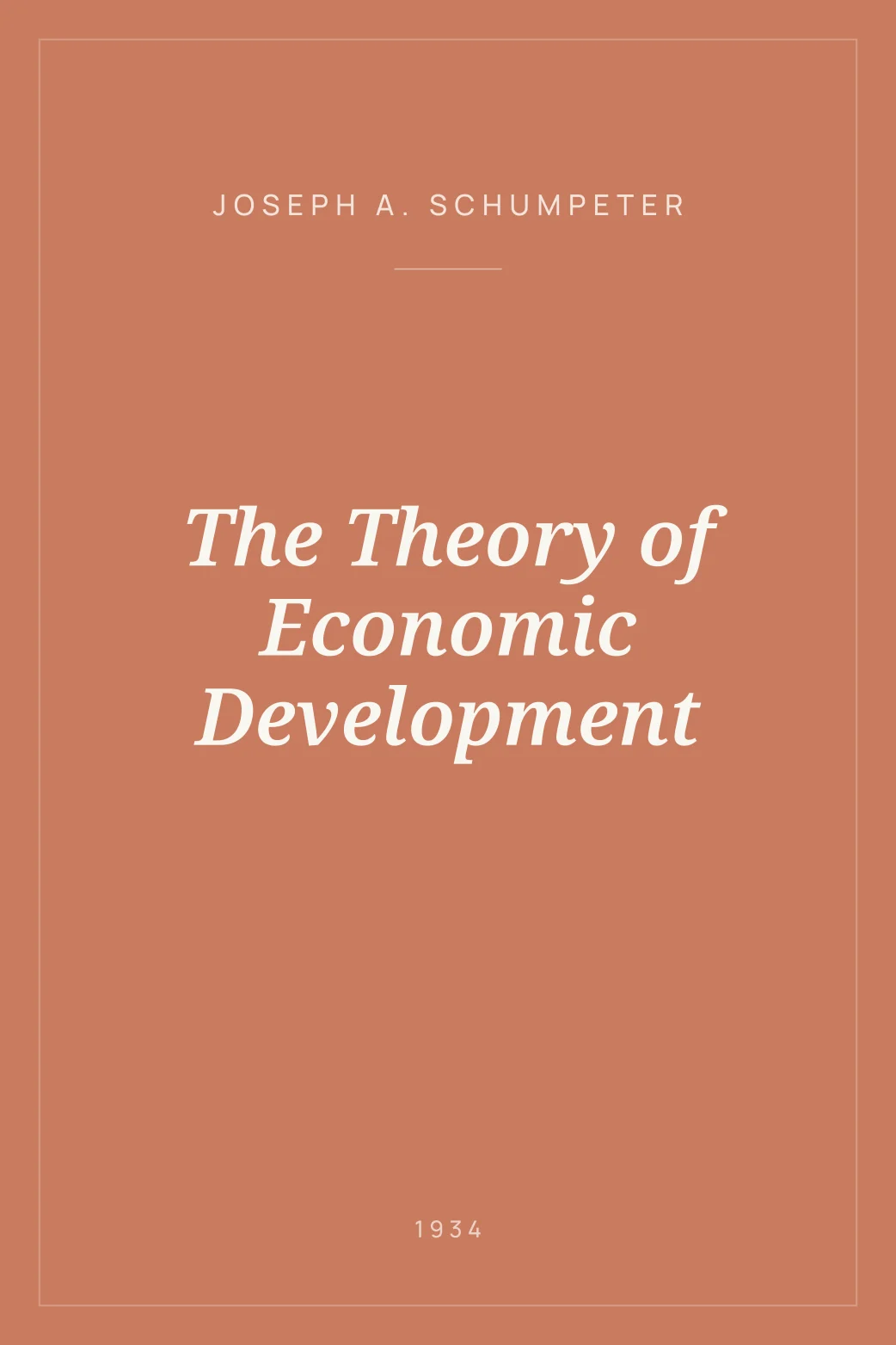 Portada de The Theory of Economic Development