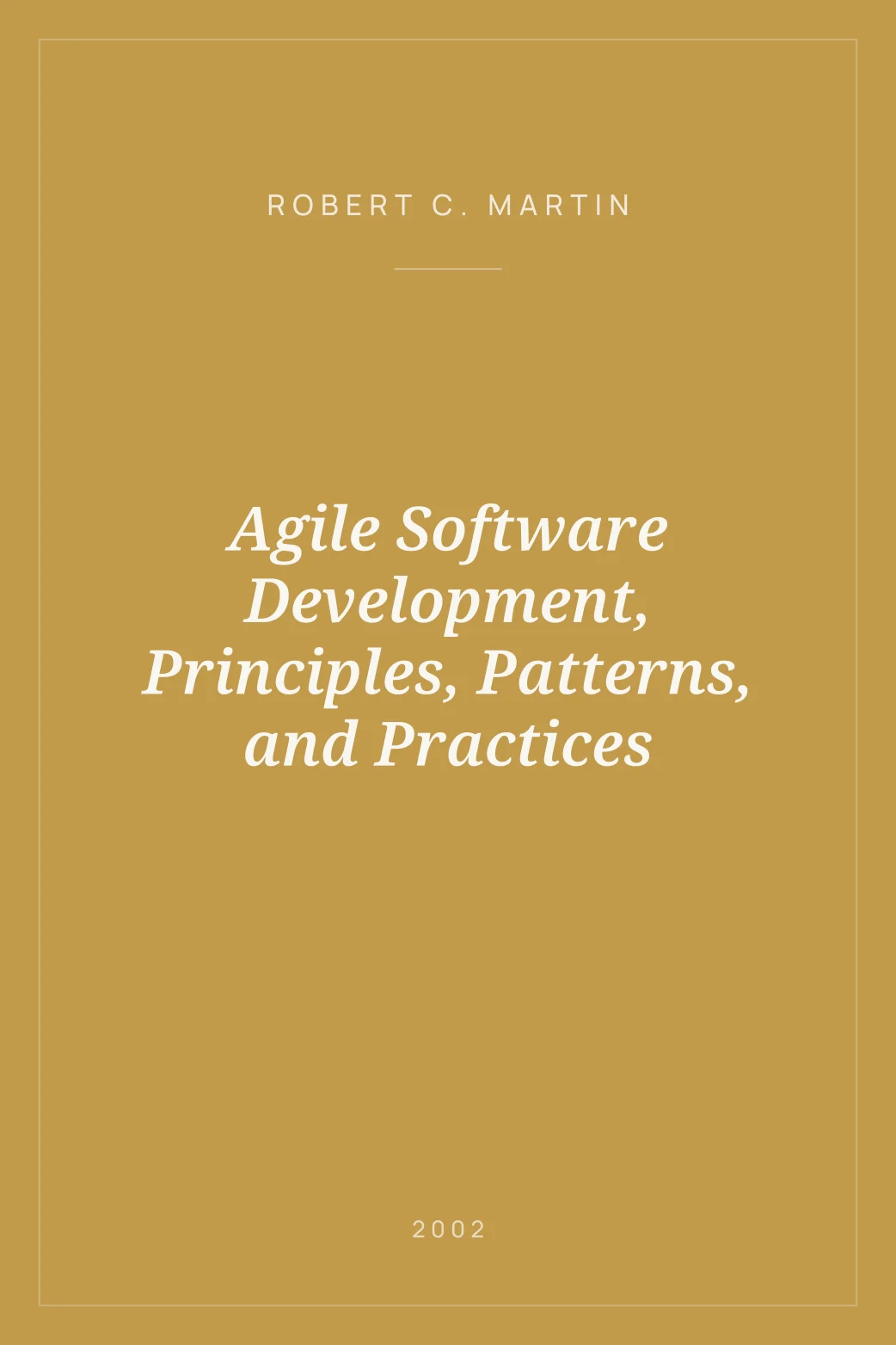 Portada de Agile Software Development, Principles, Patterns, and Practices