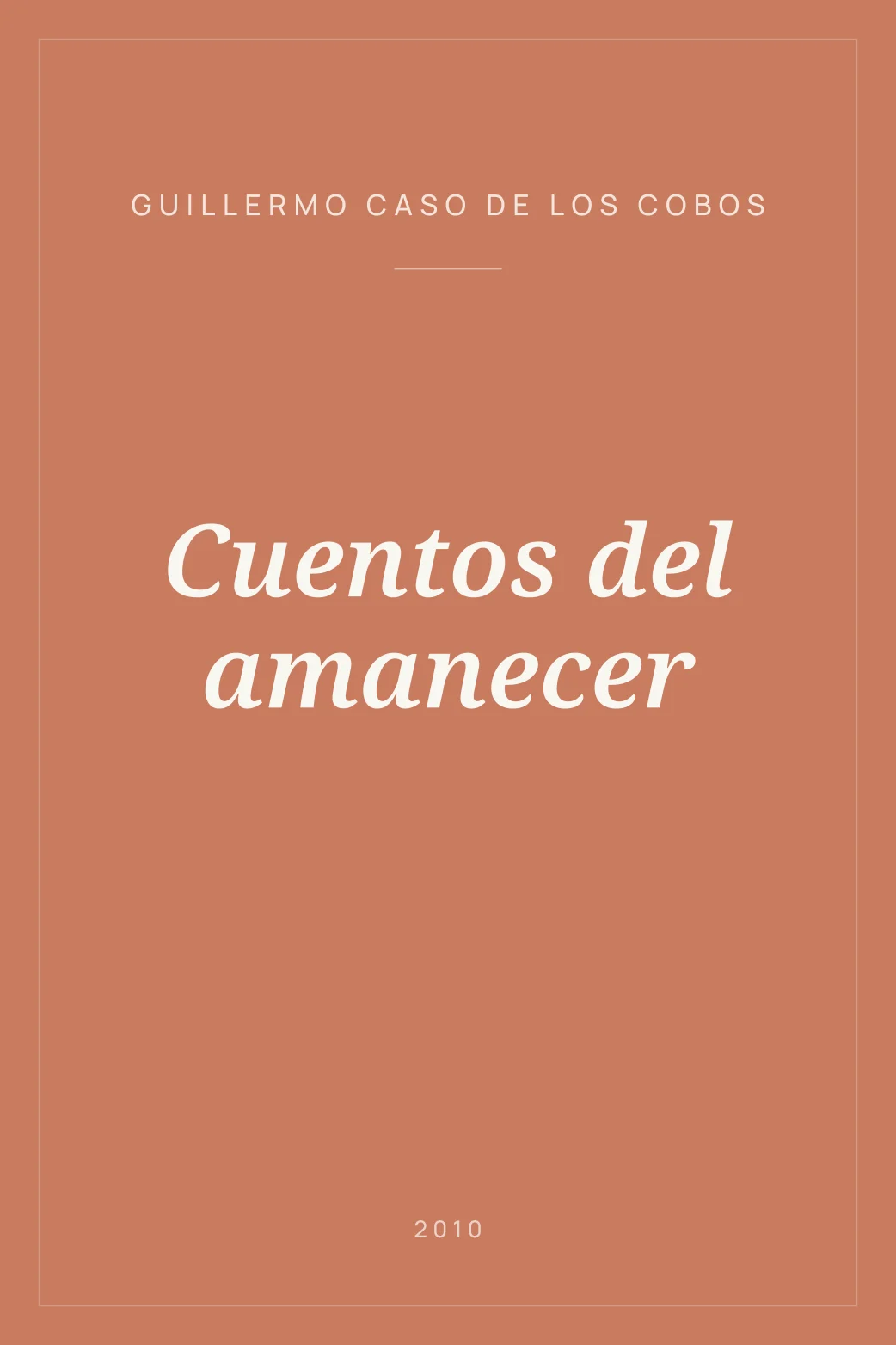 Portada de Cuentos del amanecer