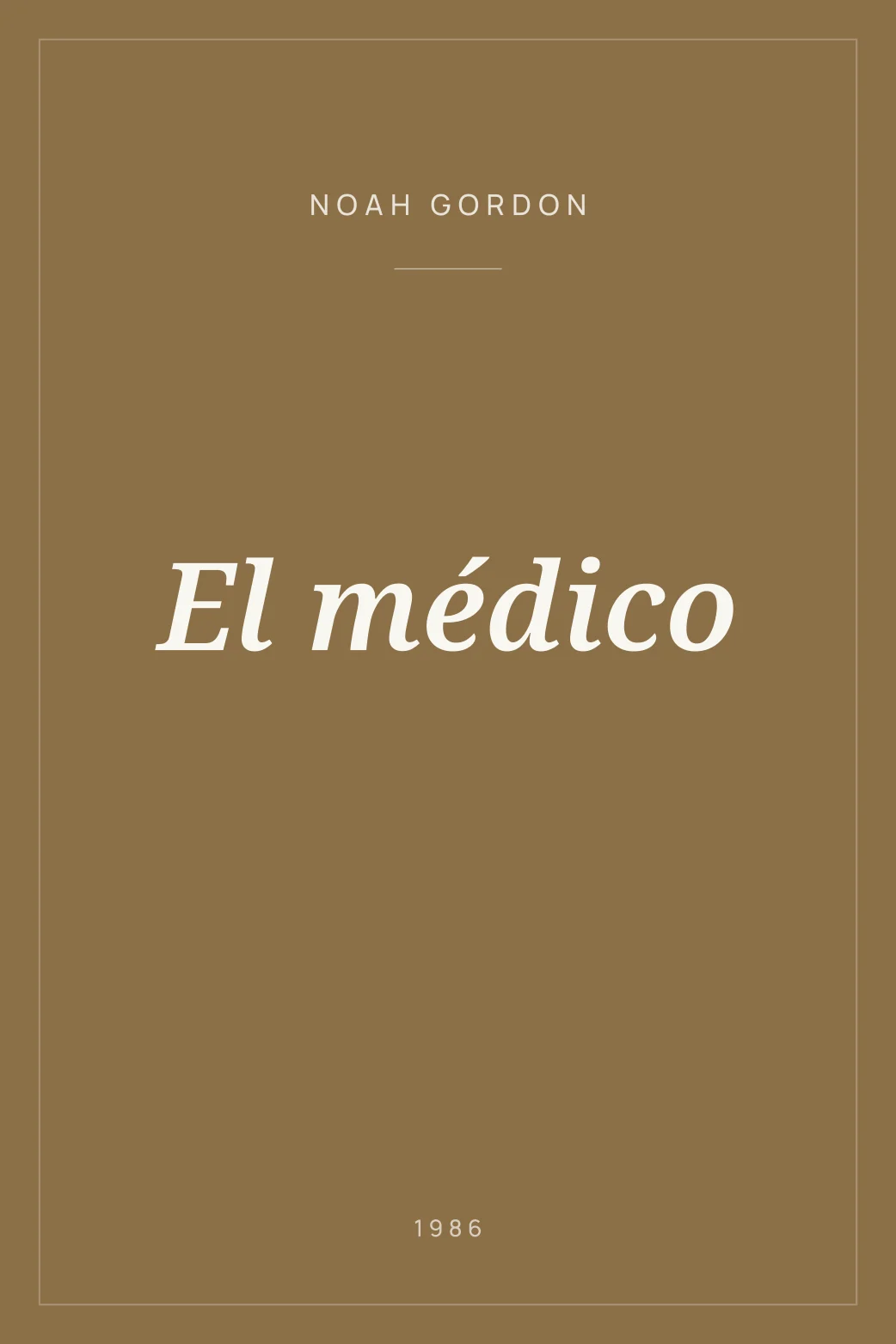 Portada de El médico