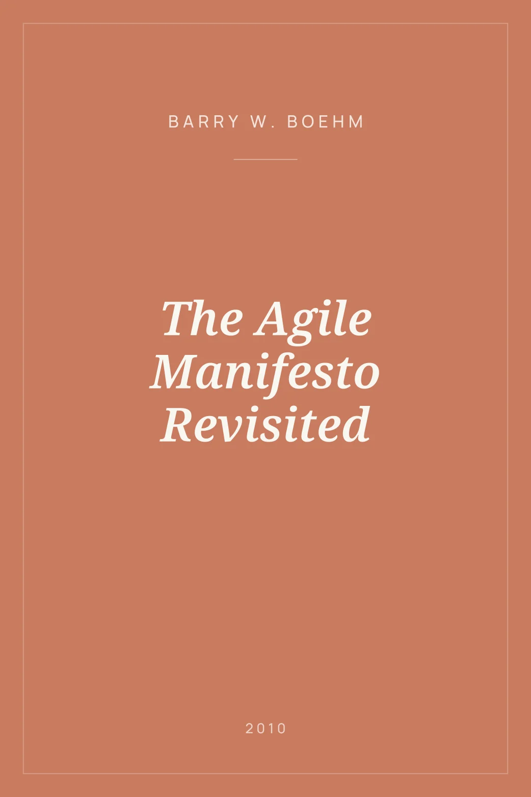Portada de The Agile Manifesto Revisited