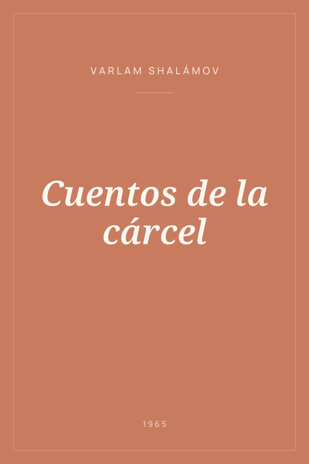 Portada de Cuentos de la cárcel