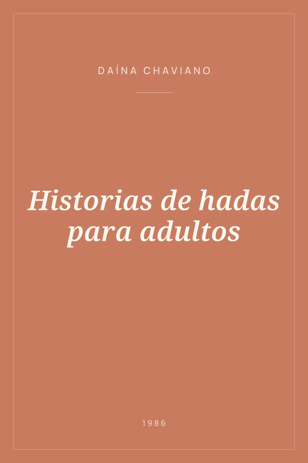 Portada de Historias de hadas para adultos