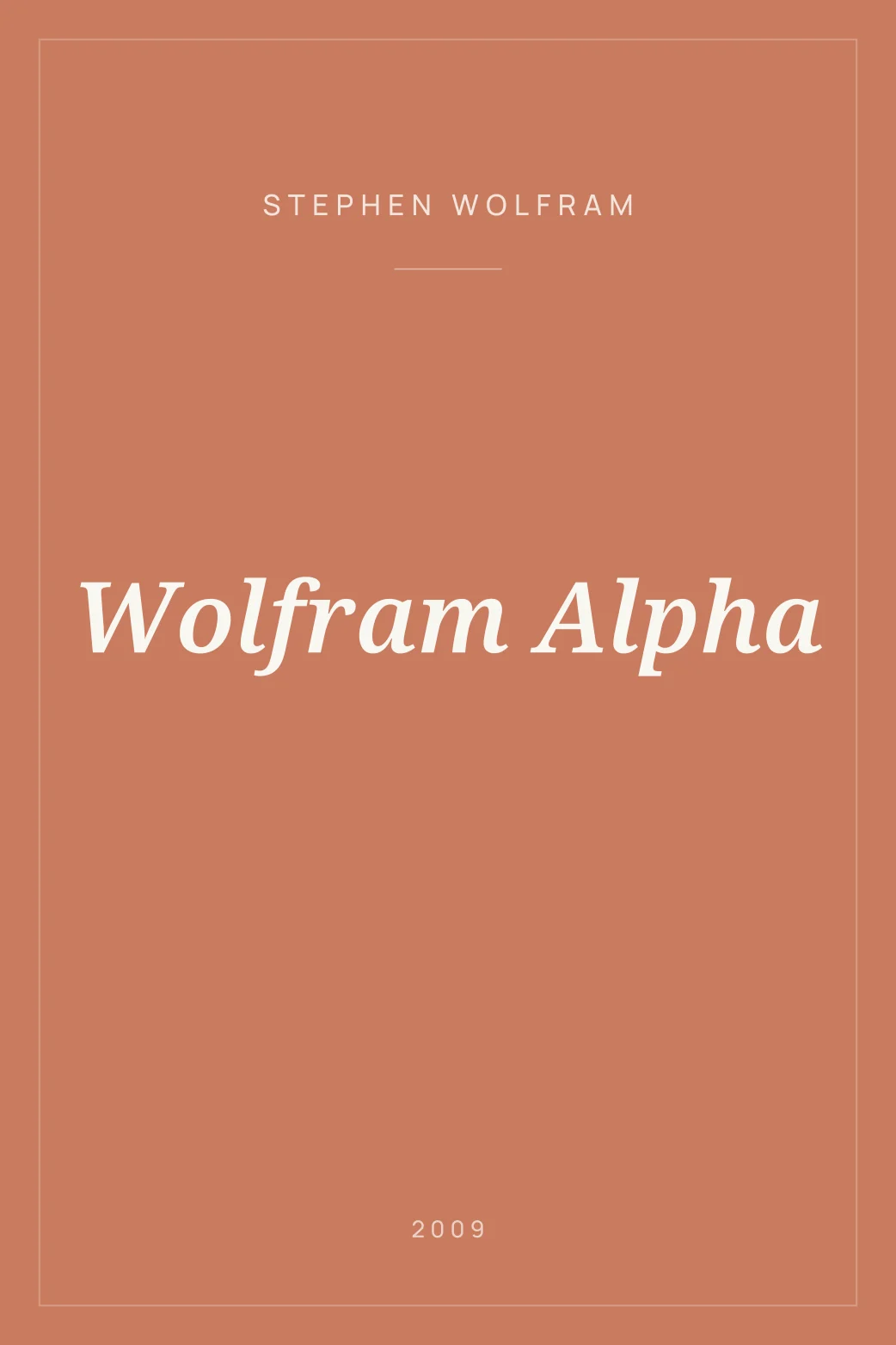 Portada de Wolfram Alpha