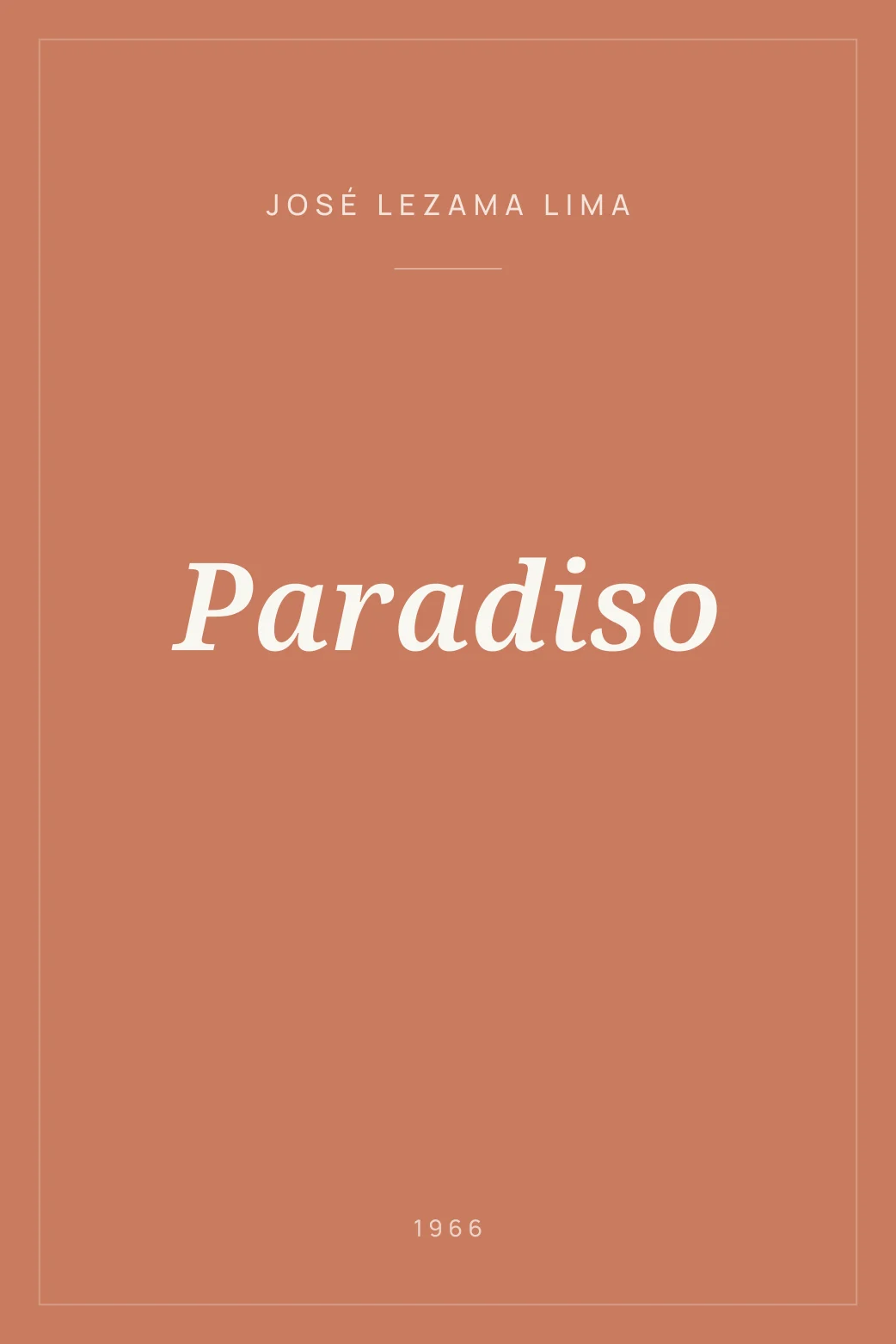 Portada de Paradiso