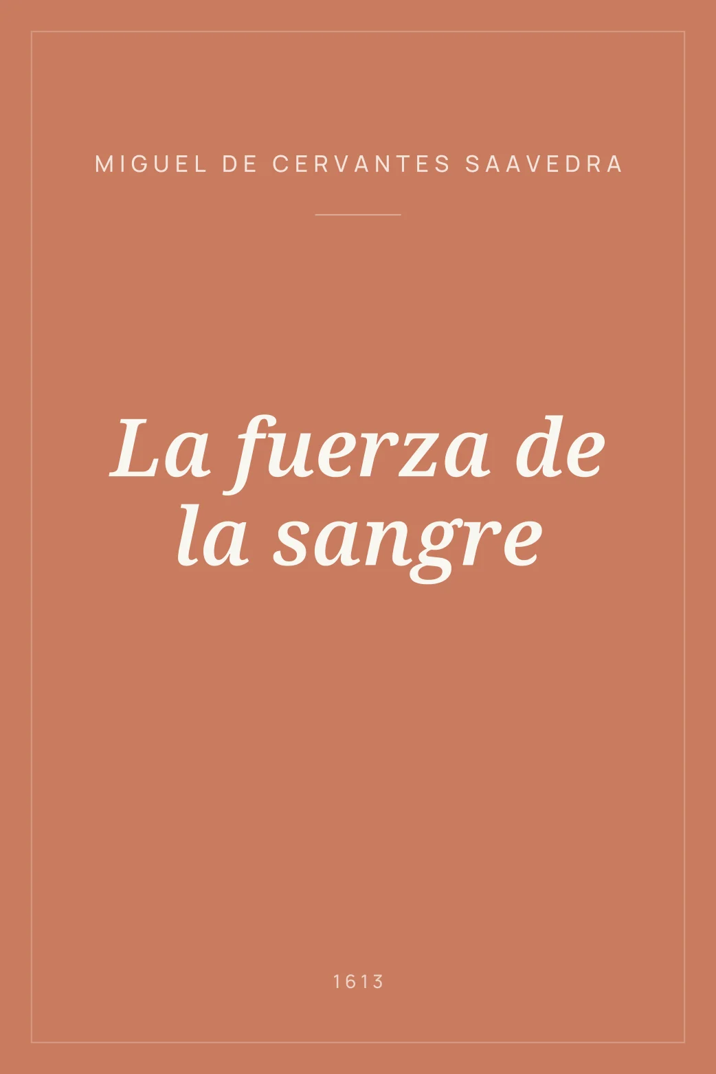 Portada de La fuerza de la sangre