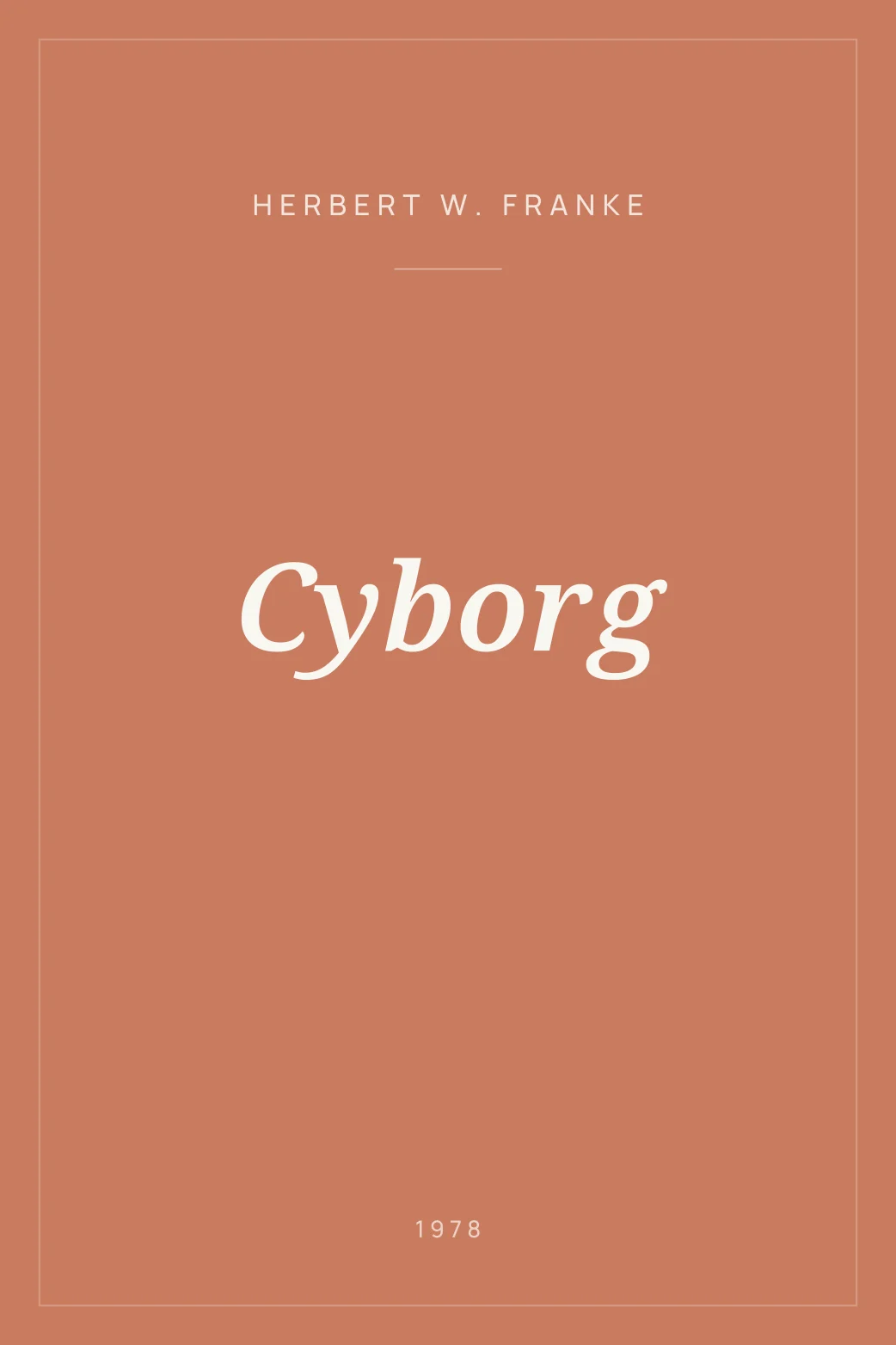 Portada de Cyborg