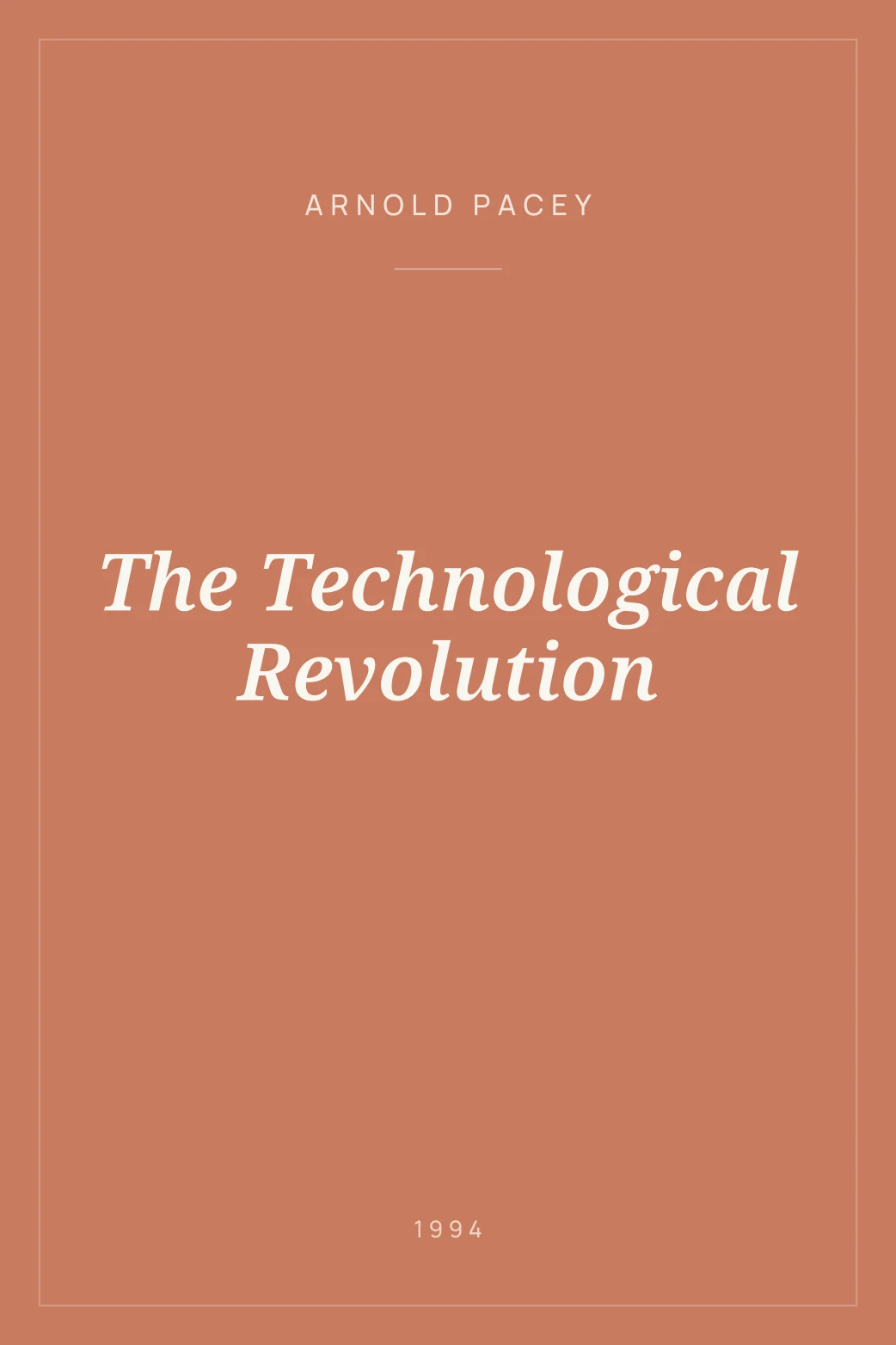 Portada de The Technological Revolution