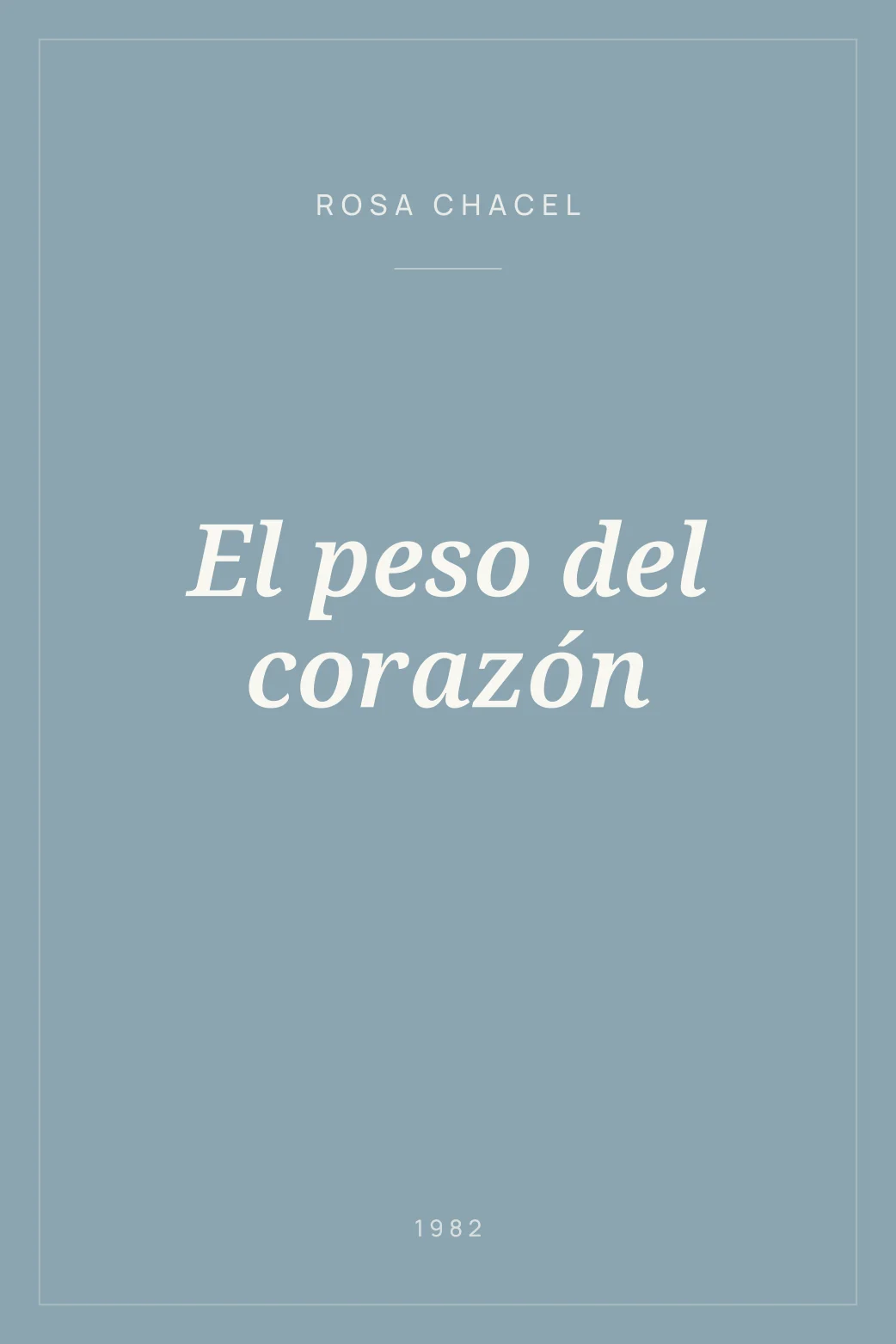 Portada de El peso del corazón