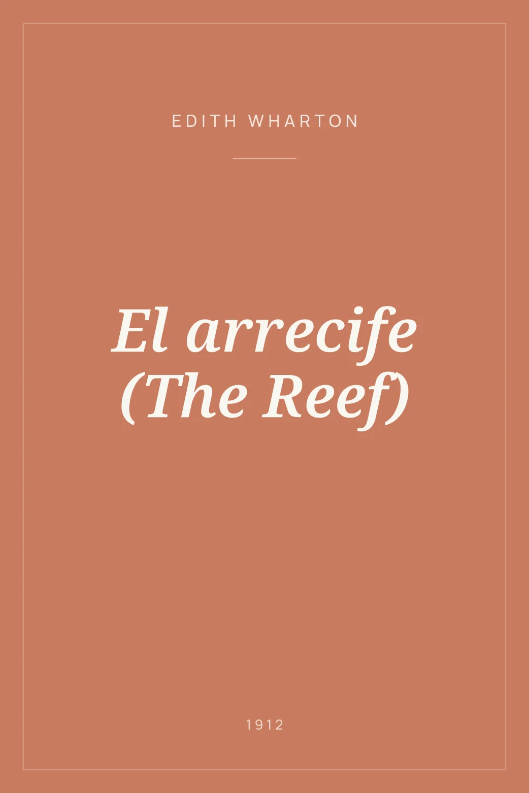 Portada de El arrecife (The Reef)