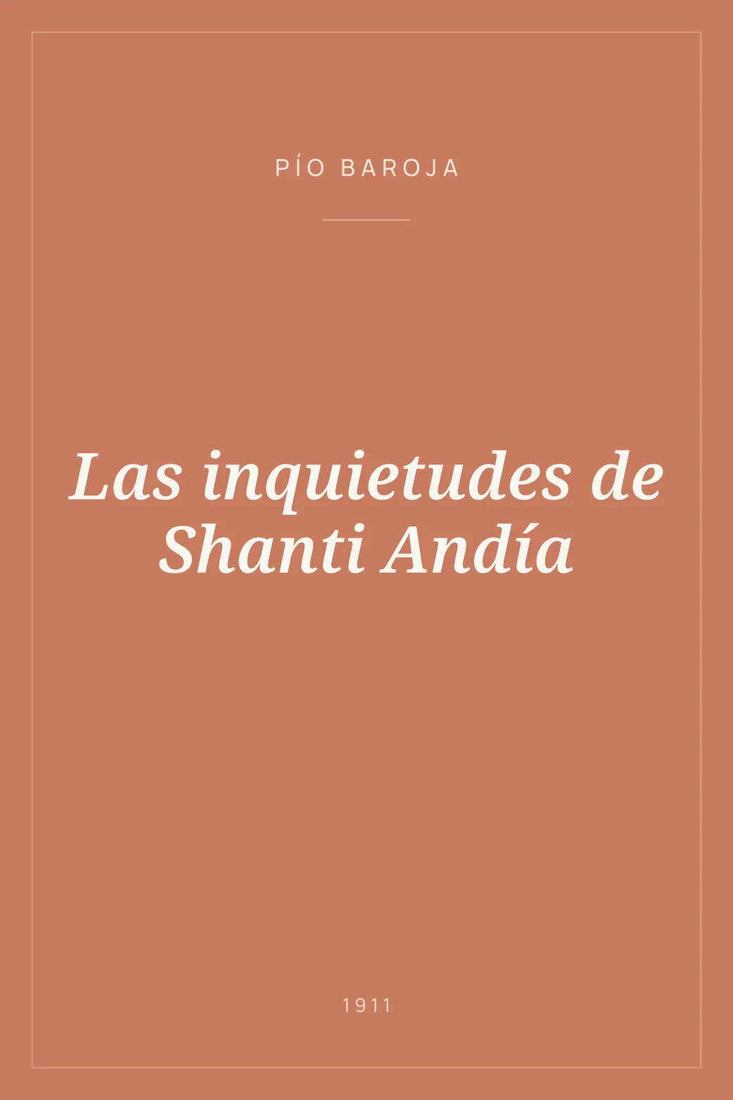 Portada de Las inquietudes de Shanti Andía
