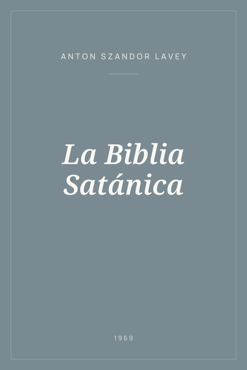 Portada de La Biblia Satánica