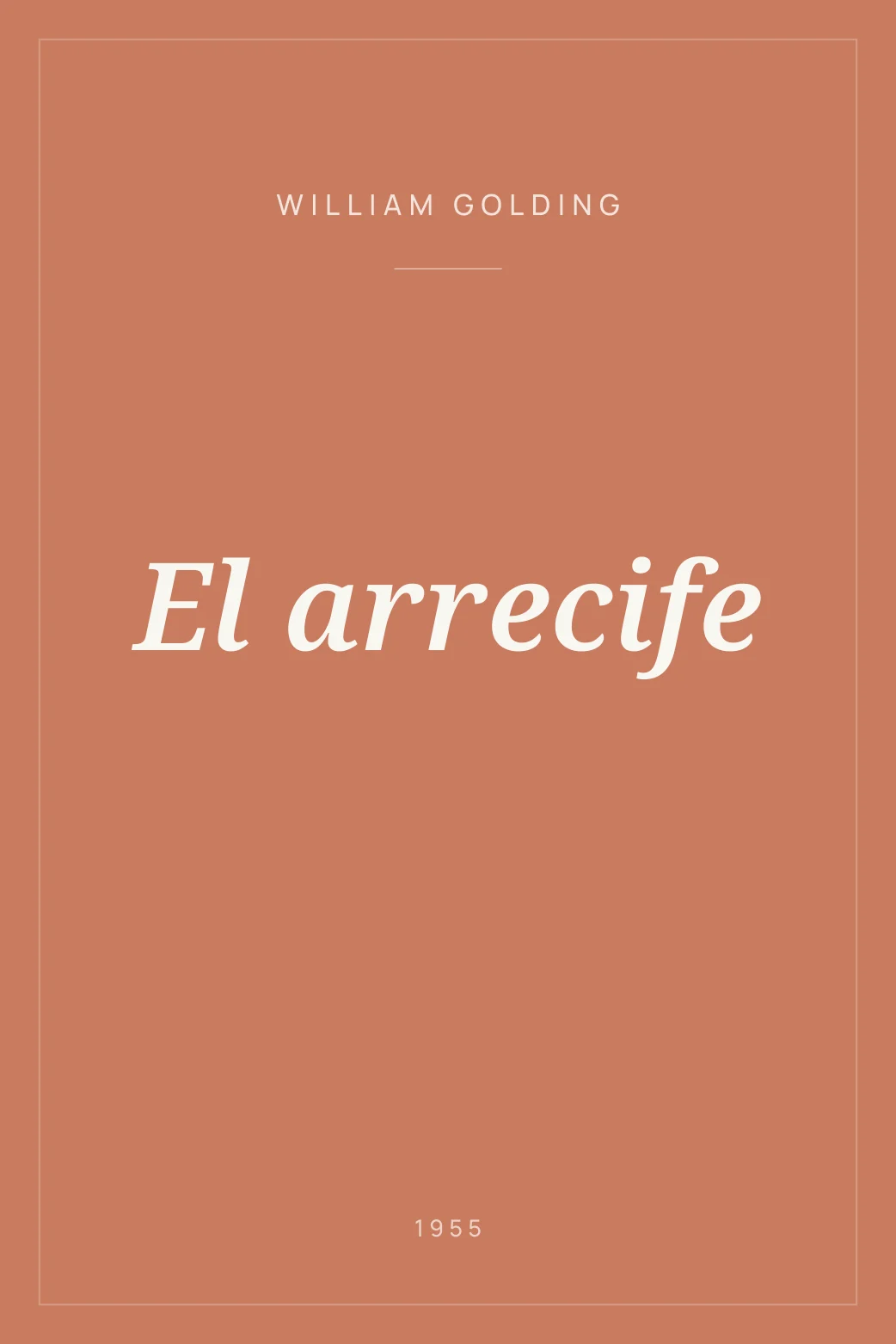 Portada de El arrecife