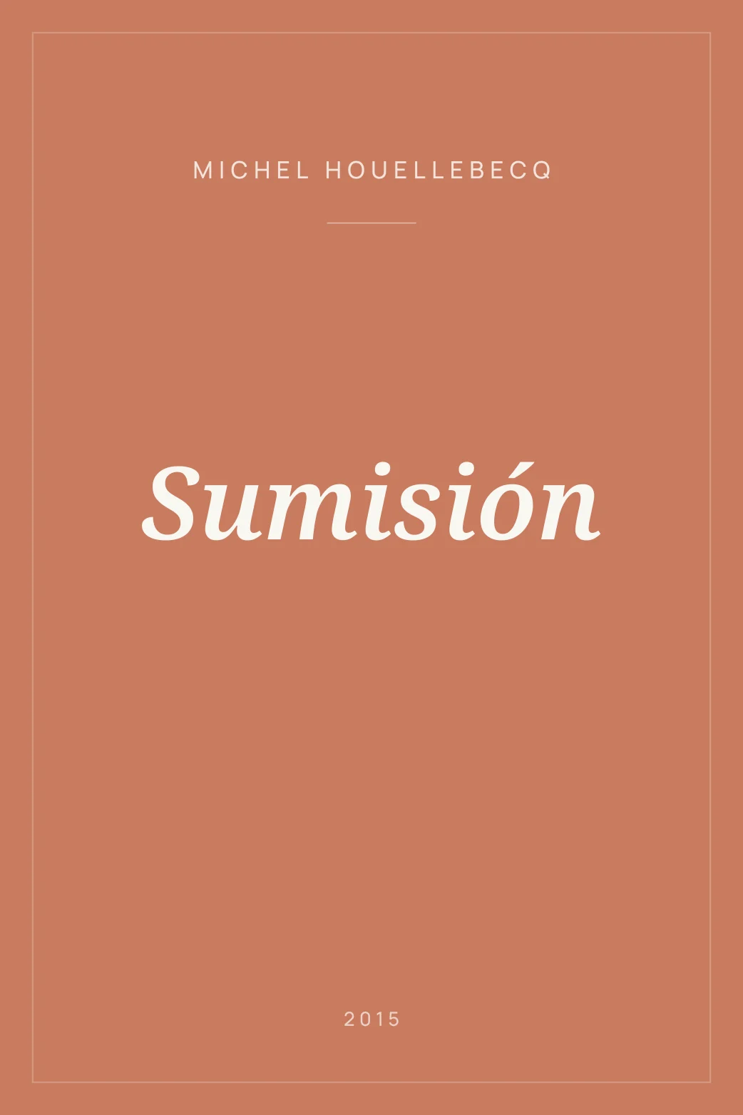 Portada de Sumisión