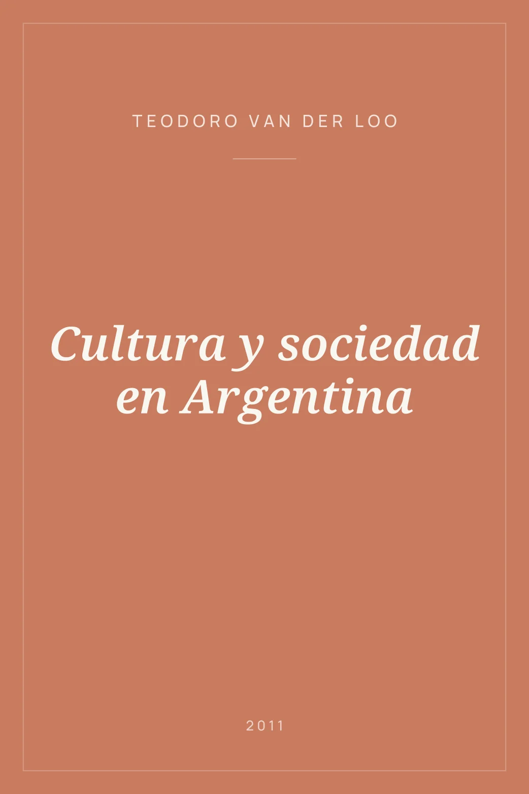 Portada de Cultura y sociedad en Argentina
