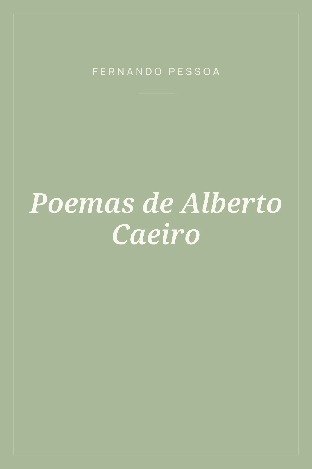 Portada de Poemas de Alberto Caeiro