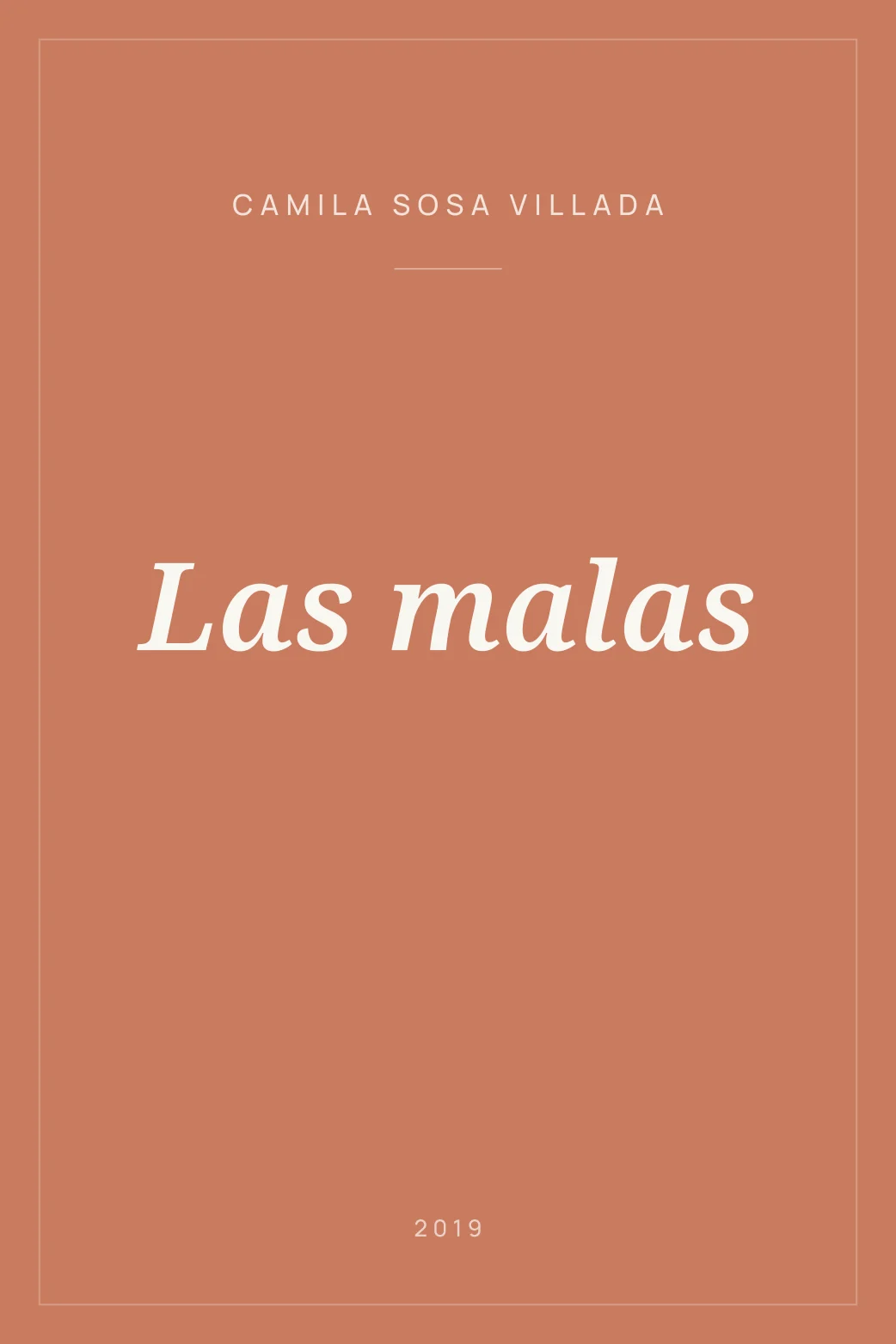 Portada de Las malas