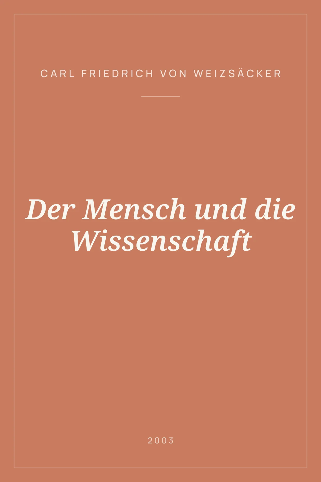 Portada de Der Mensch und die Wissenschaft