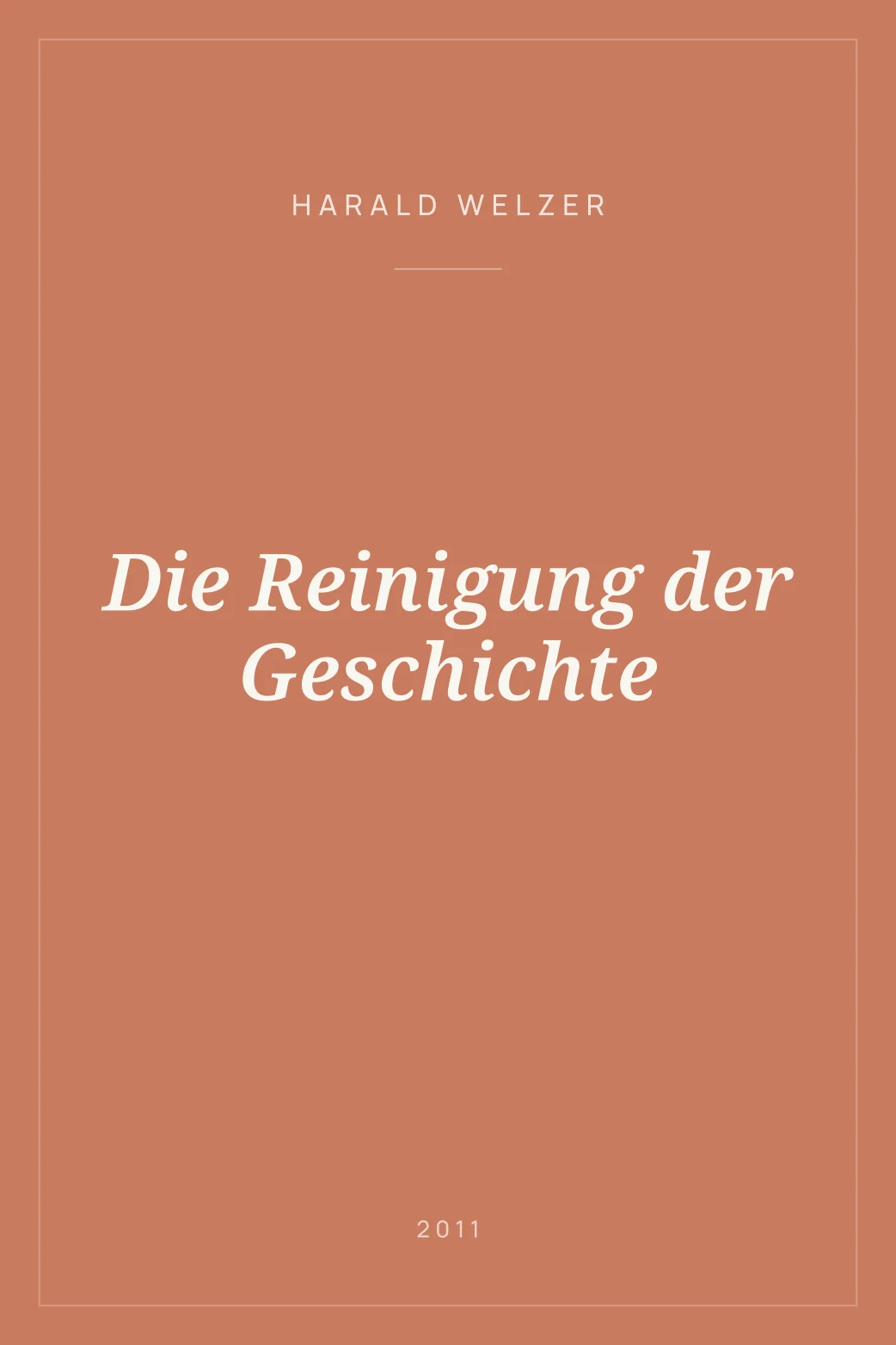 Portada de Die Reinigung der Geschichte